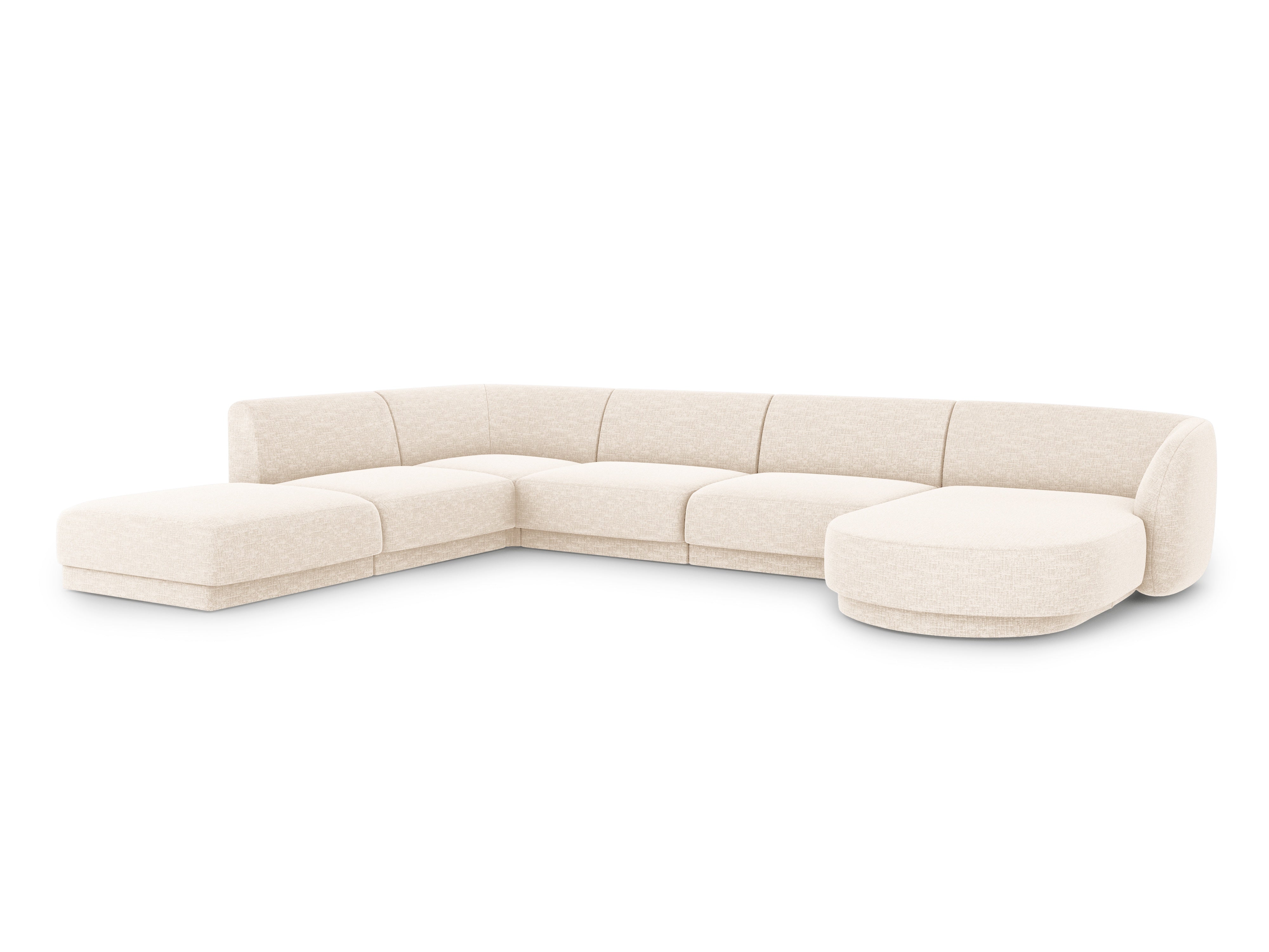 Sitzgarnitur Miley 330x255cm, Material: Chenille