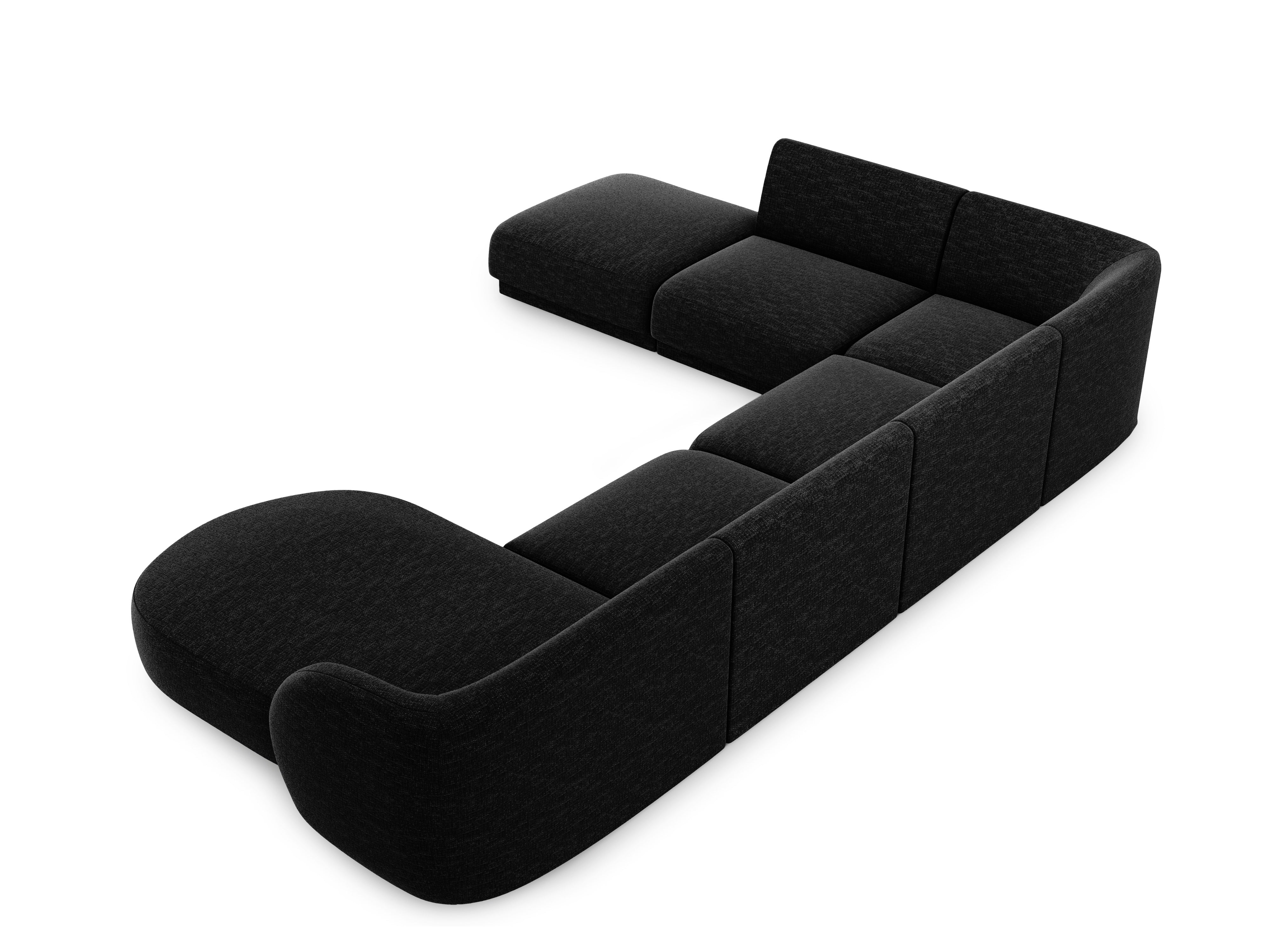Sitzgarnitur Miley 330x255cm, Material: Chenille