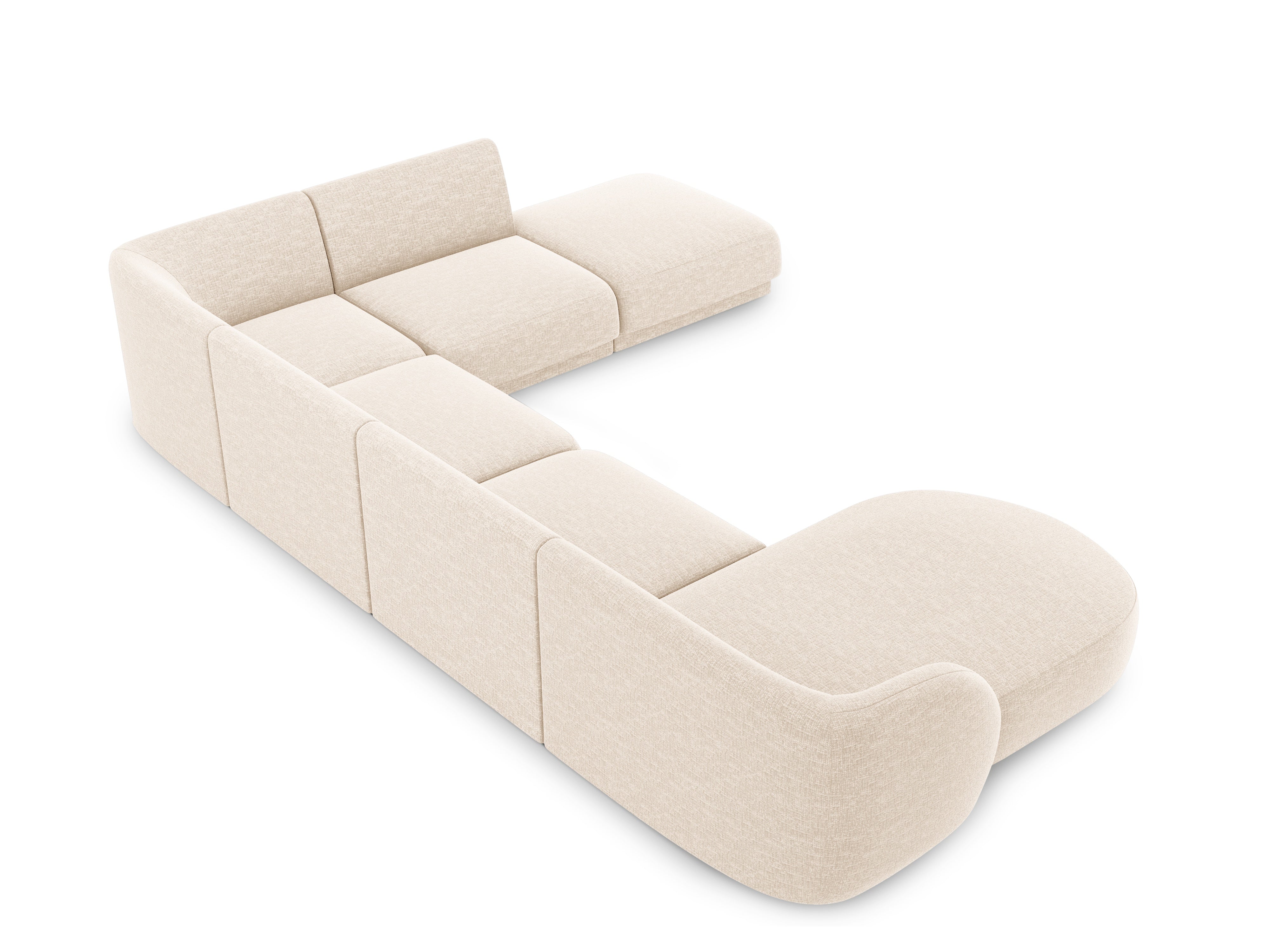 Sitzgarnitur Miley 330x255cm, Material: Chenille