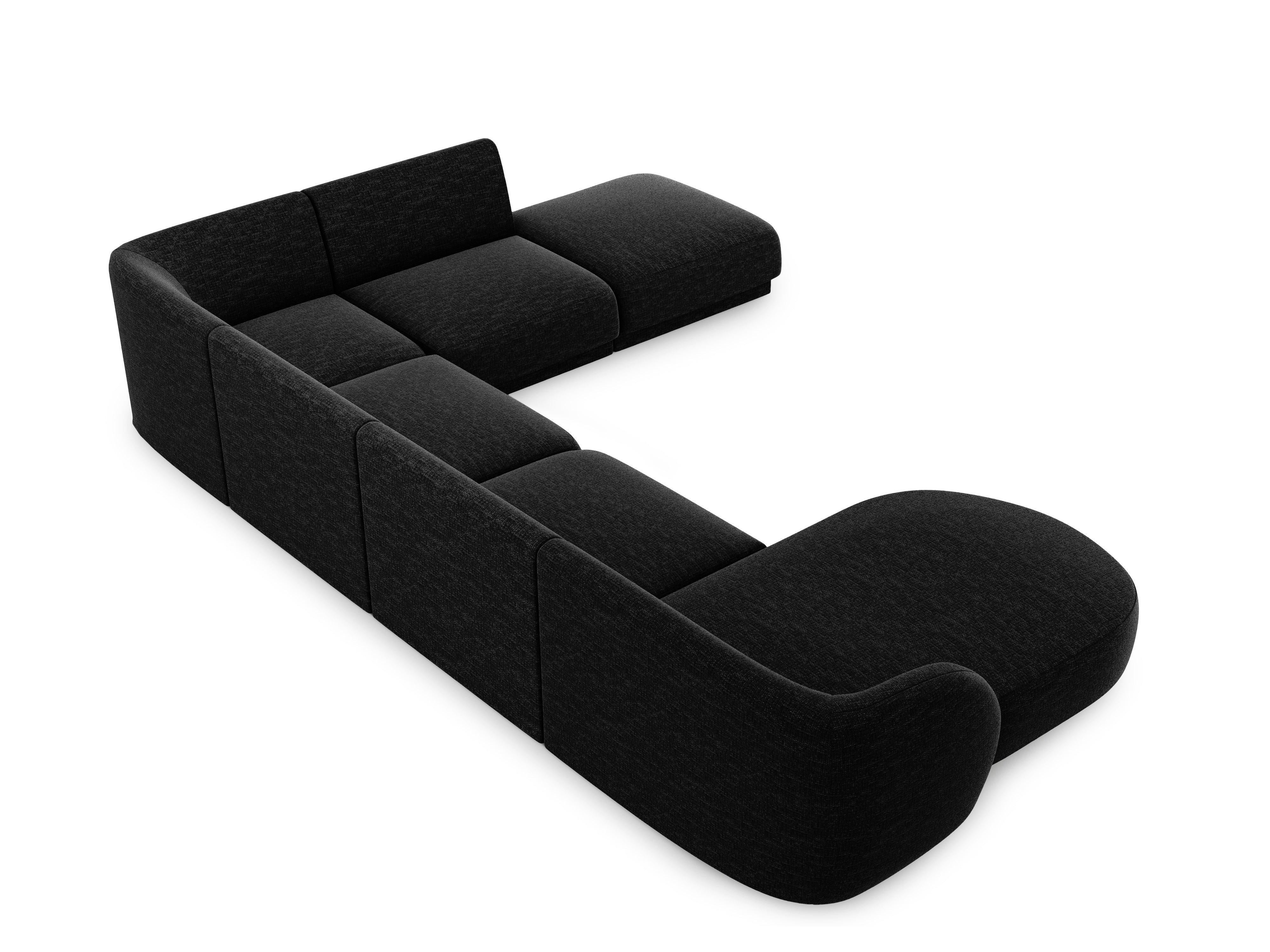 Sitzgarnitur Miley 330x255cm, Material: Chenille
