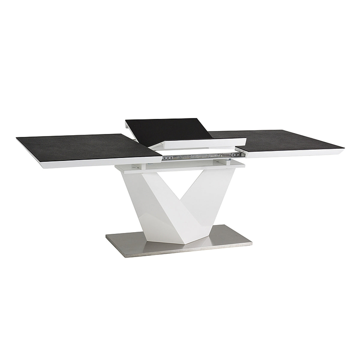 Esstisch Alaras II, Material: Gehärtetes Glas, MDF