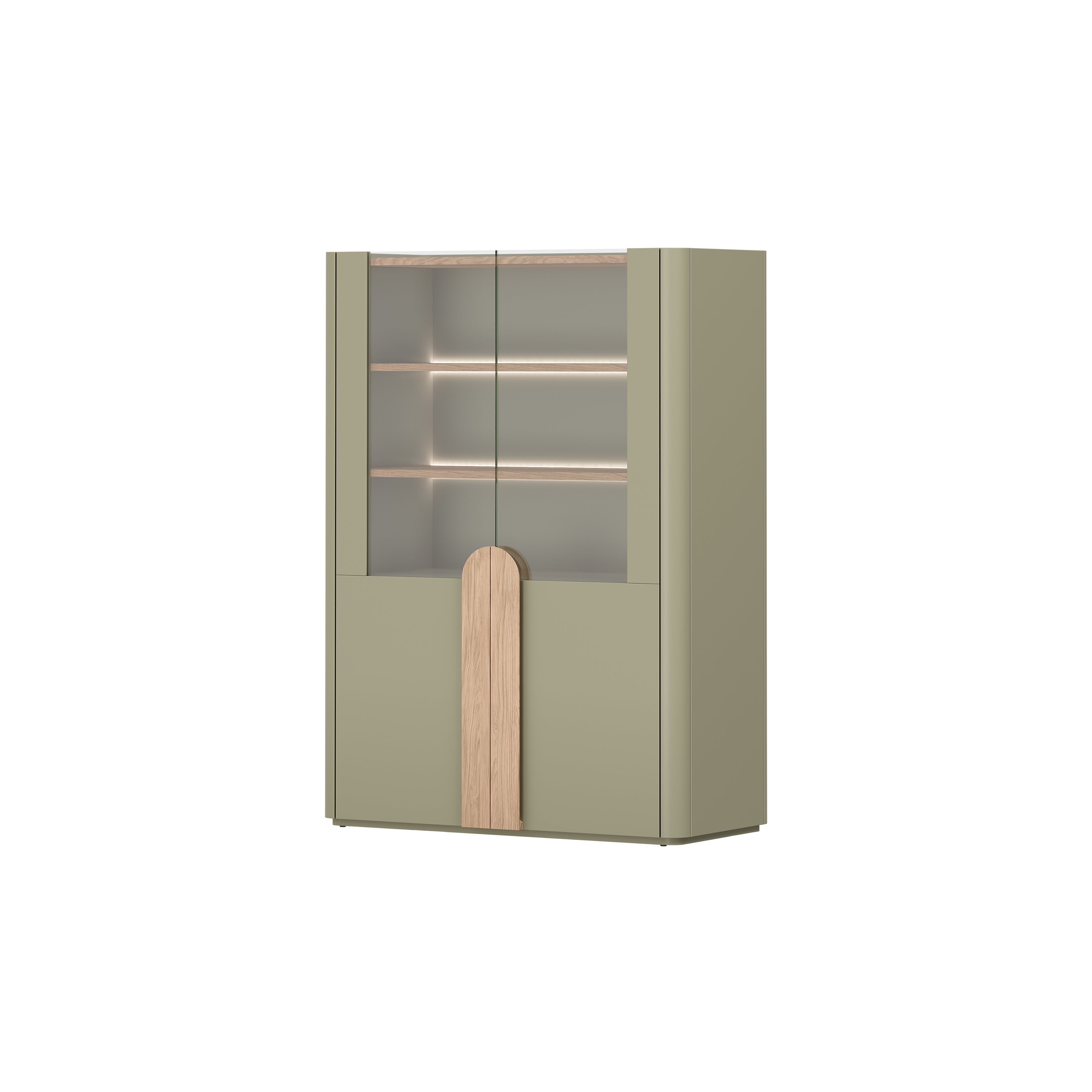 Vitrine Amilio 100x48cm, Material: MDF