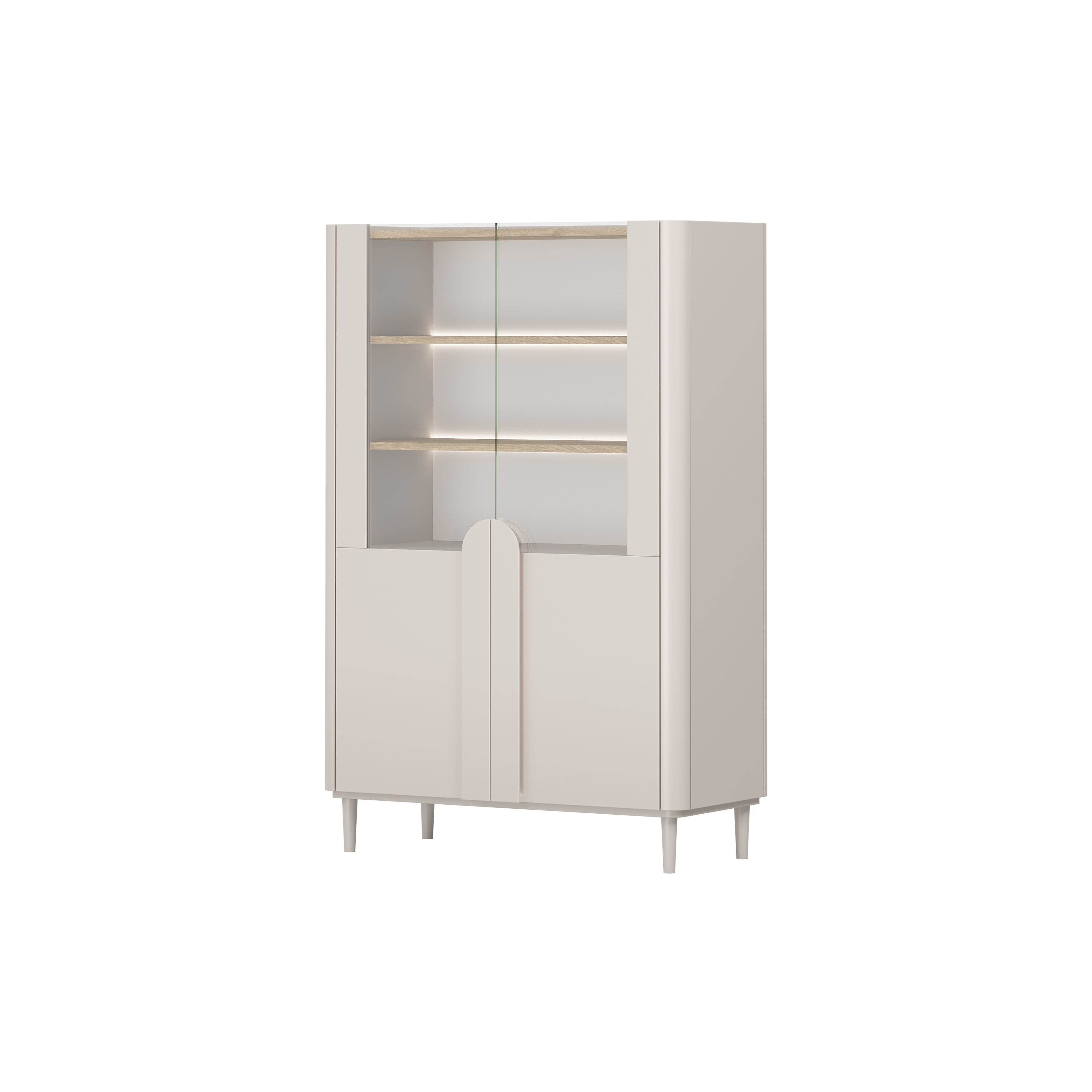 Vitrine Amilio 100x48cm, Material: MDF