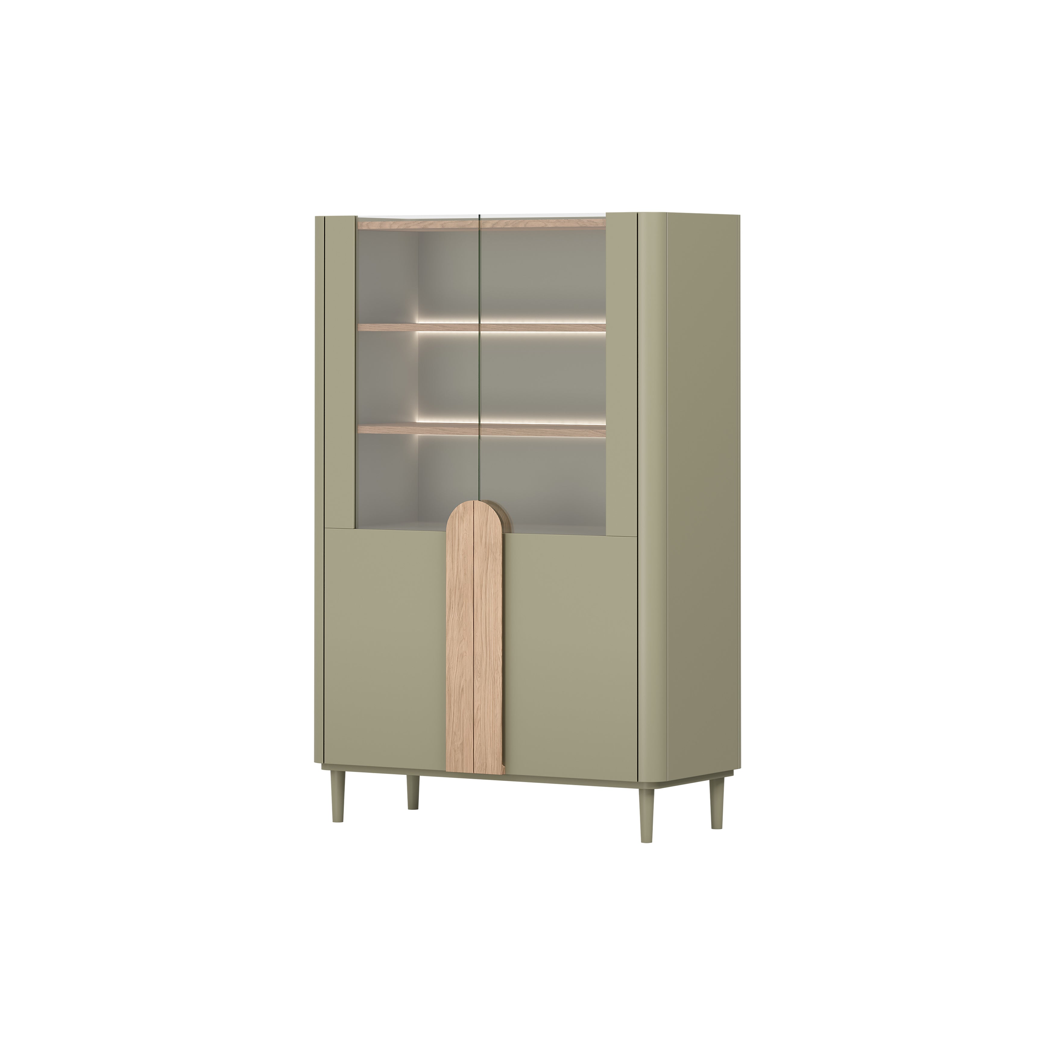 Vitrine Amilio 100x48cm, Material: MDF