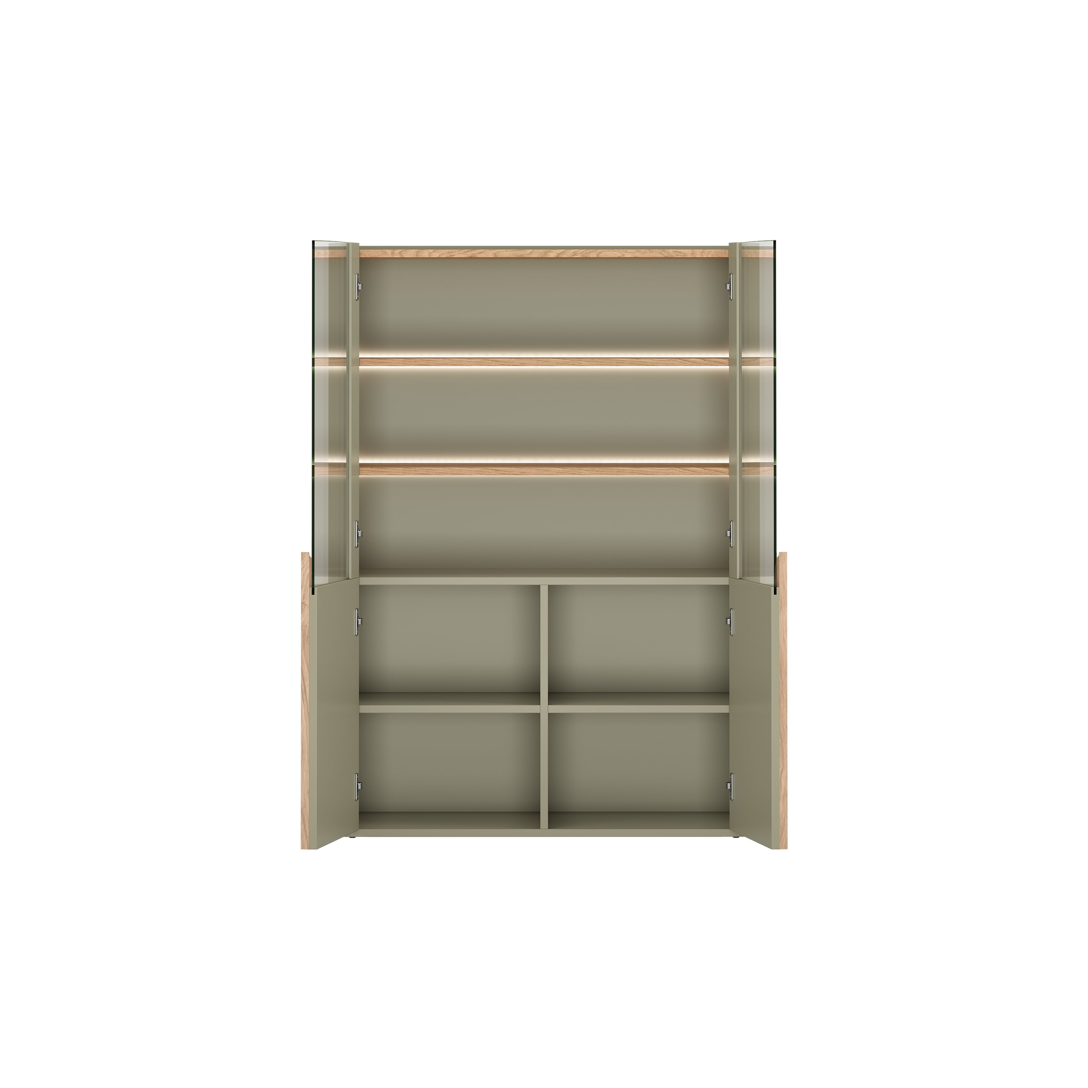 Vitrine Amilio 100x48cm, Material: MDF