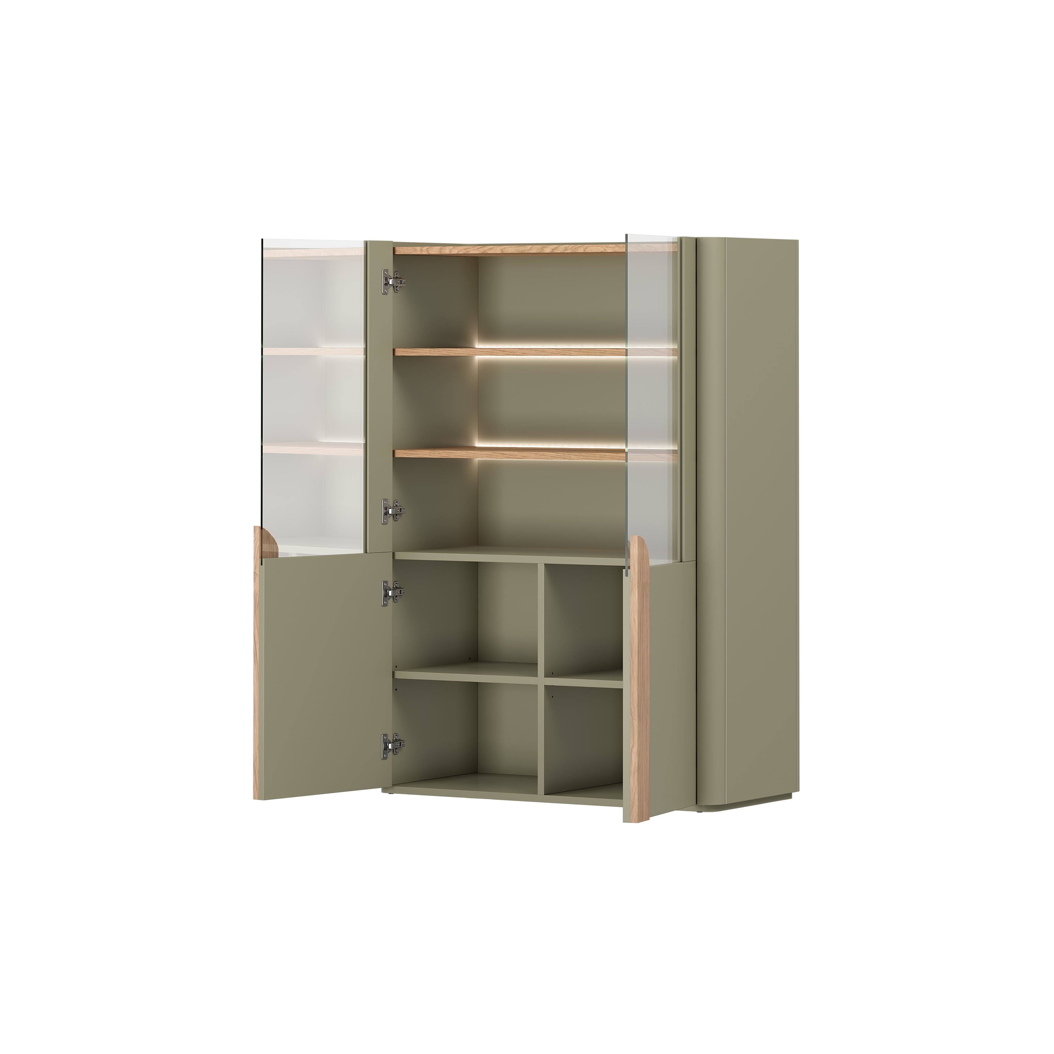 Vitrine Amilio 100x48cm, Material: MDF