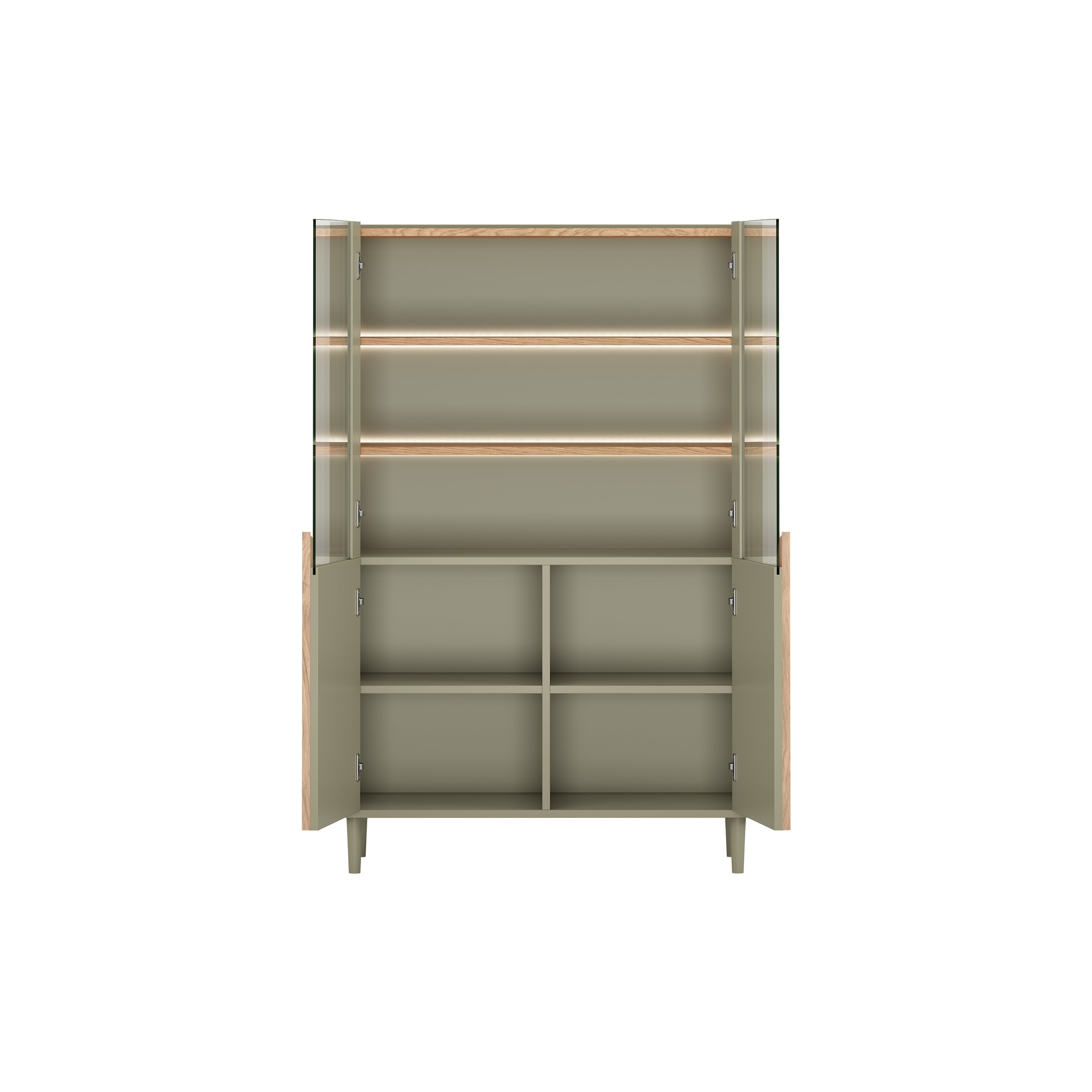 Vitrine Amilio 100x48cm, Material: MDF