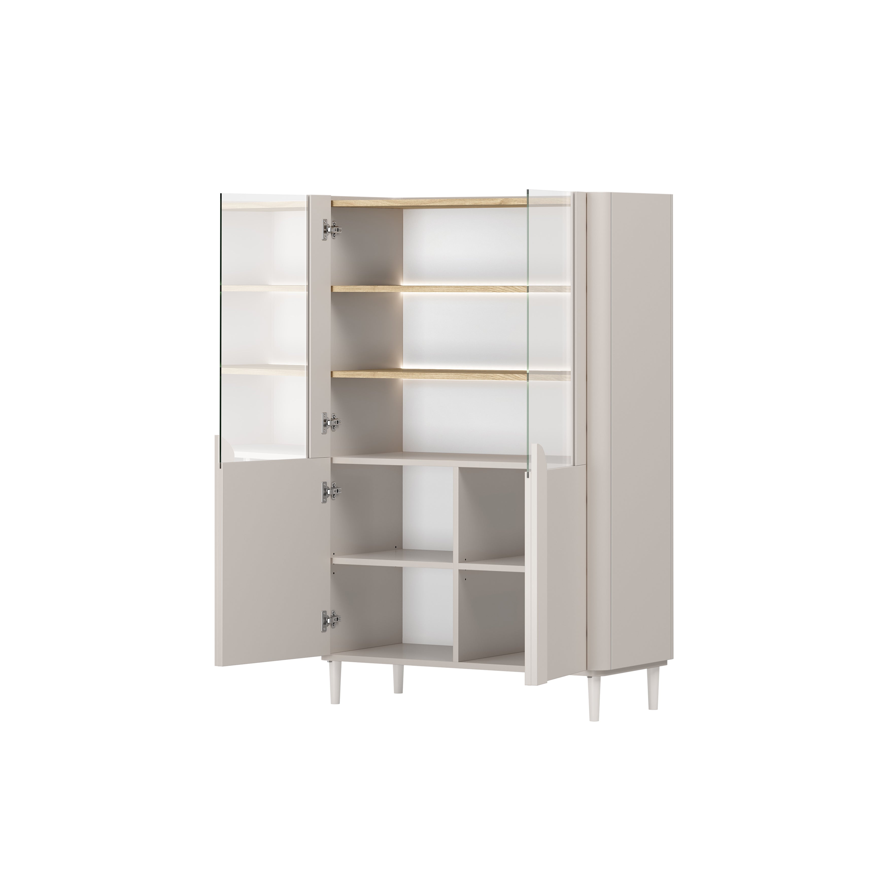 Vitrine Amilio 100x48cm, Material: MDF