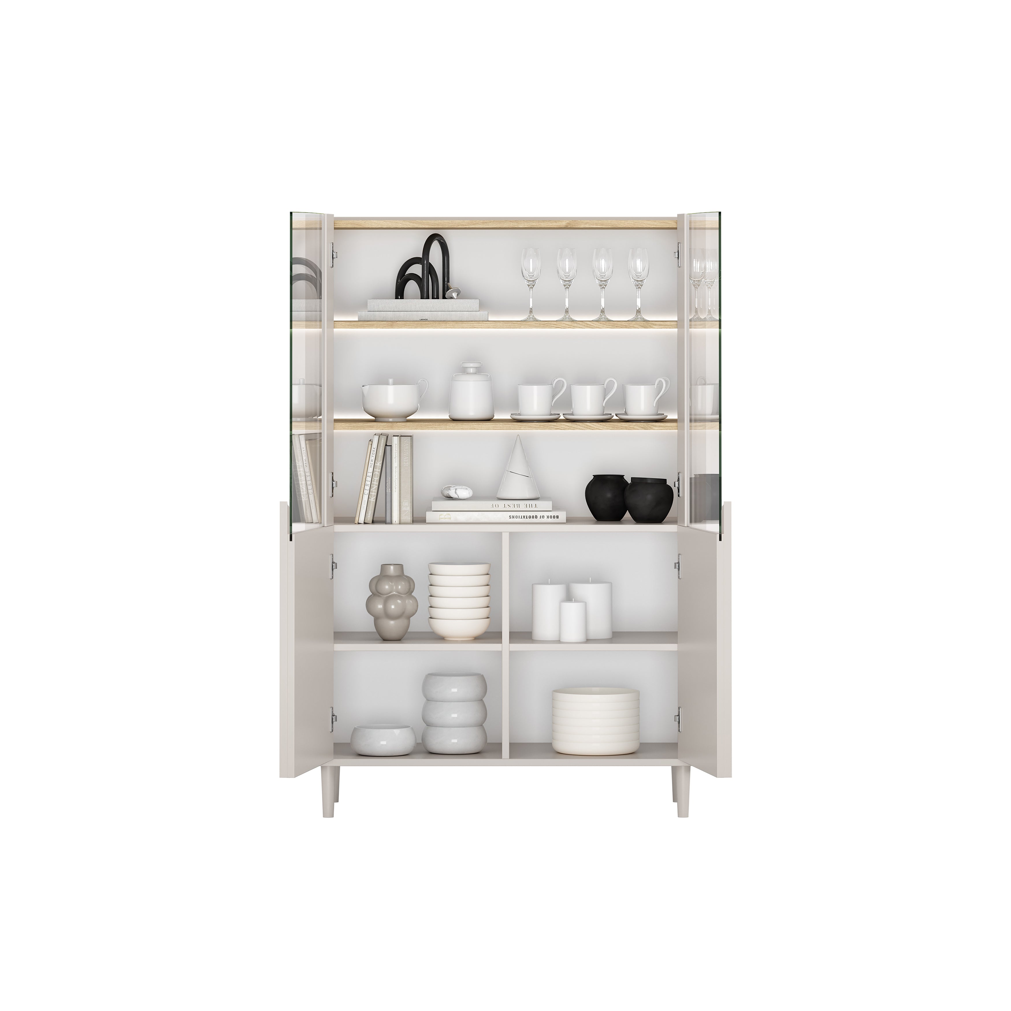 Vitrine Amilio 100x48cm, Material: MDF