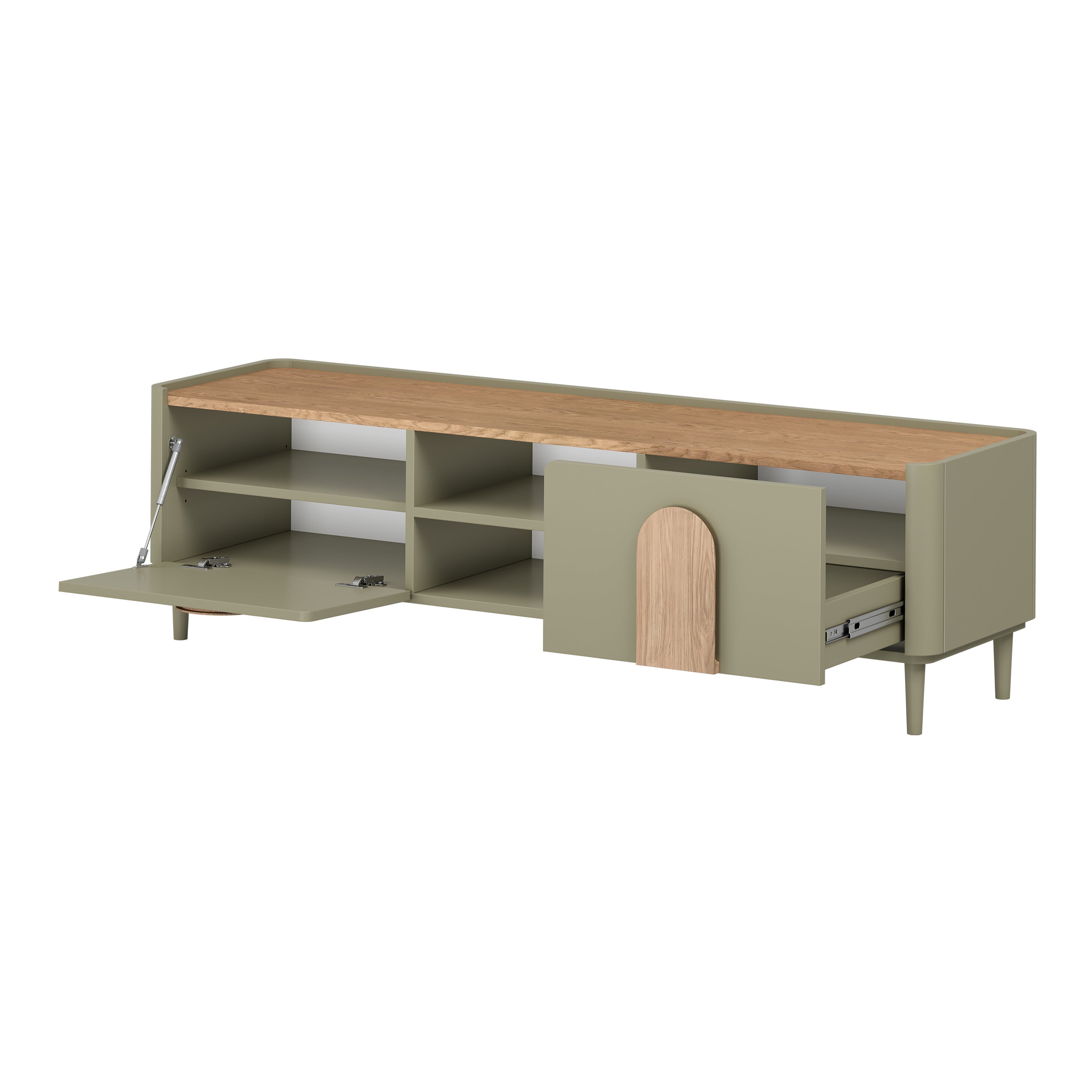 TV Kommode Amilio 170 cm, Material: MDF
