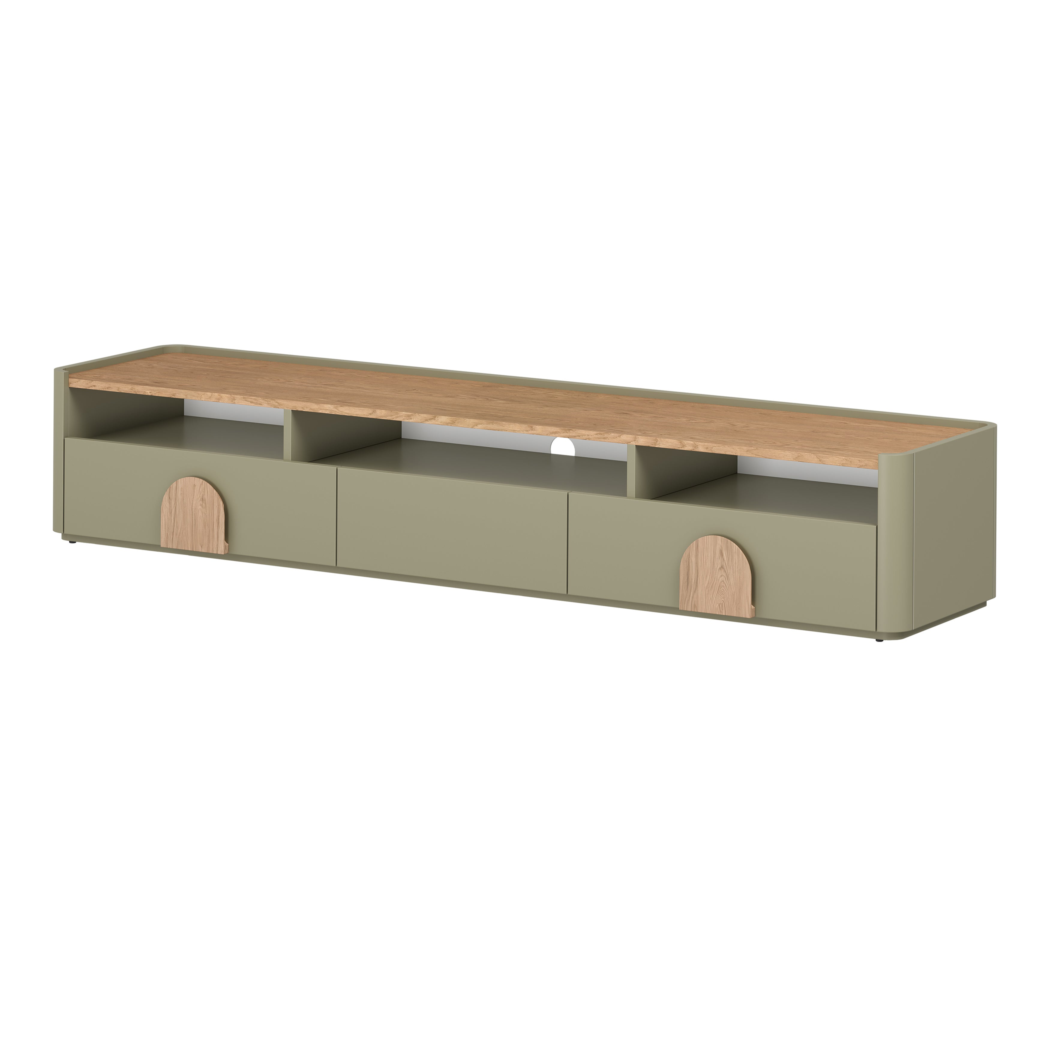 TV Kommode Amilio 200 cm, Material: MDF