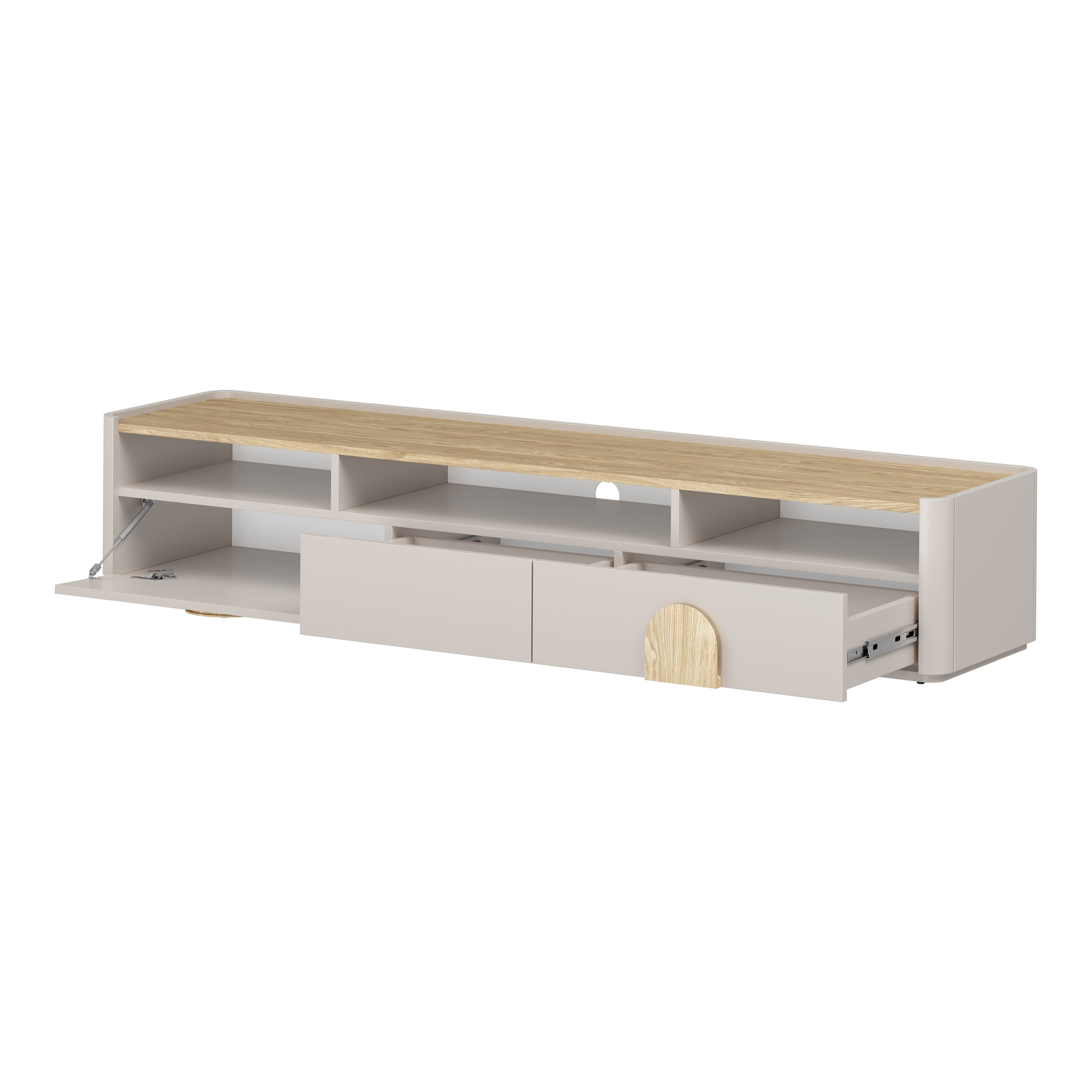 TV Kommode Amilio 200 cm, Material: MDF