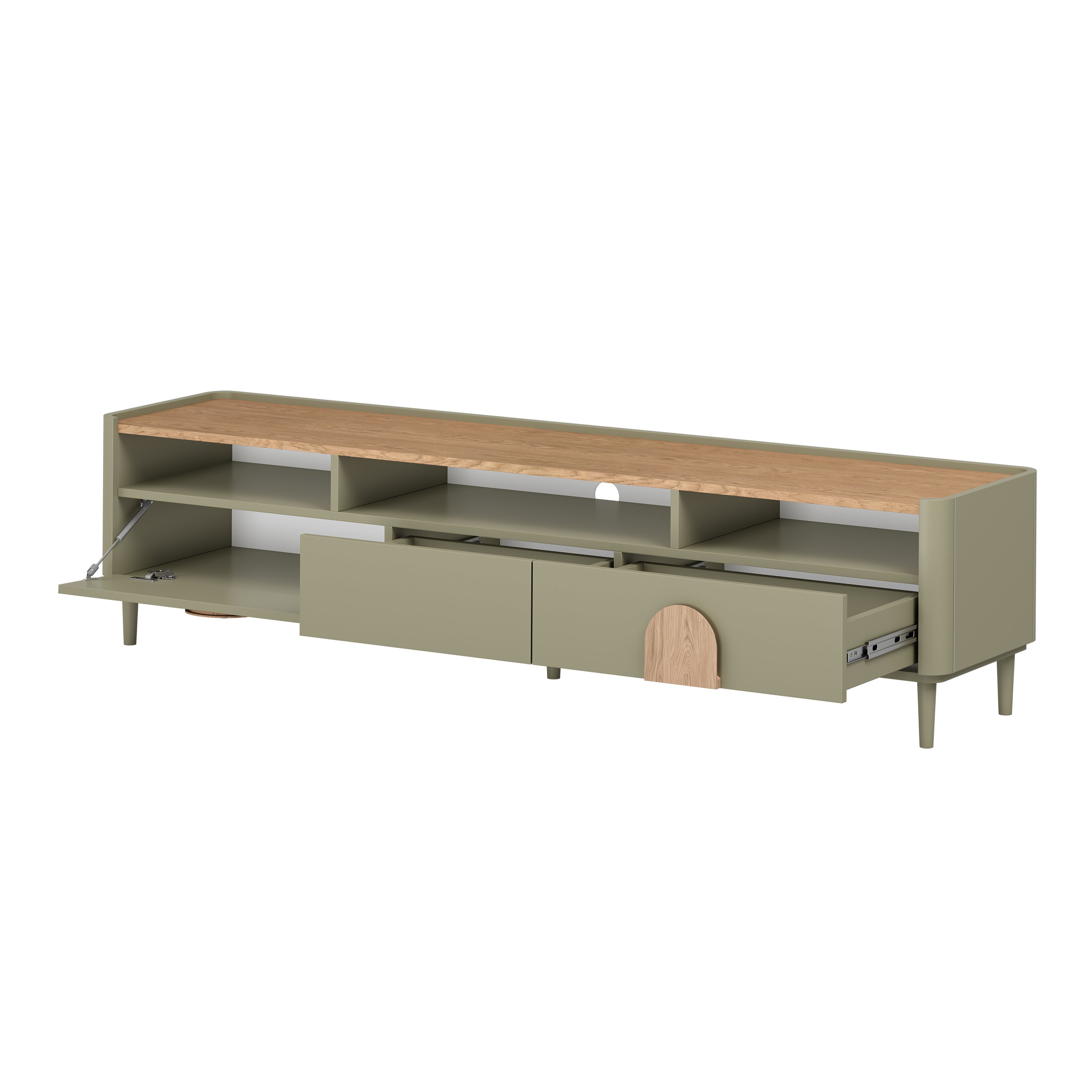 TV Kommode Amilio 200 cm, Material: MDF
