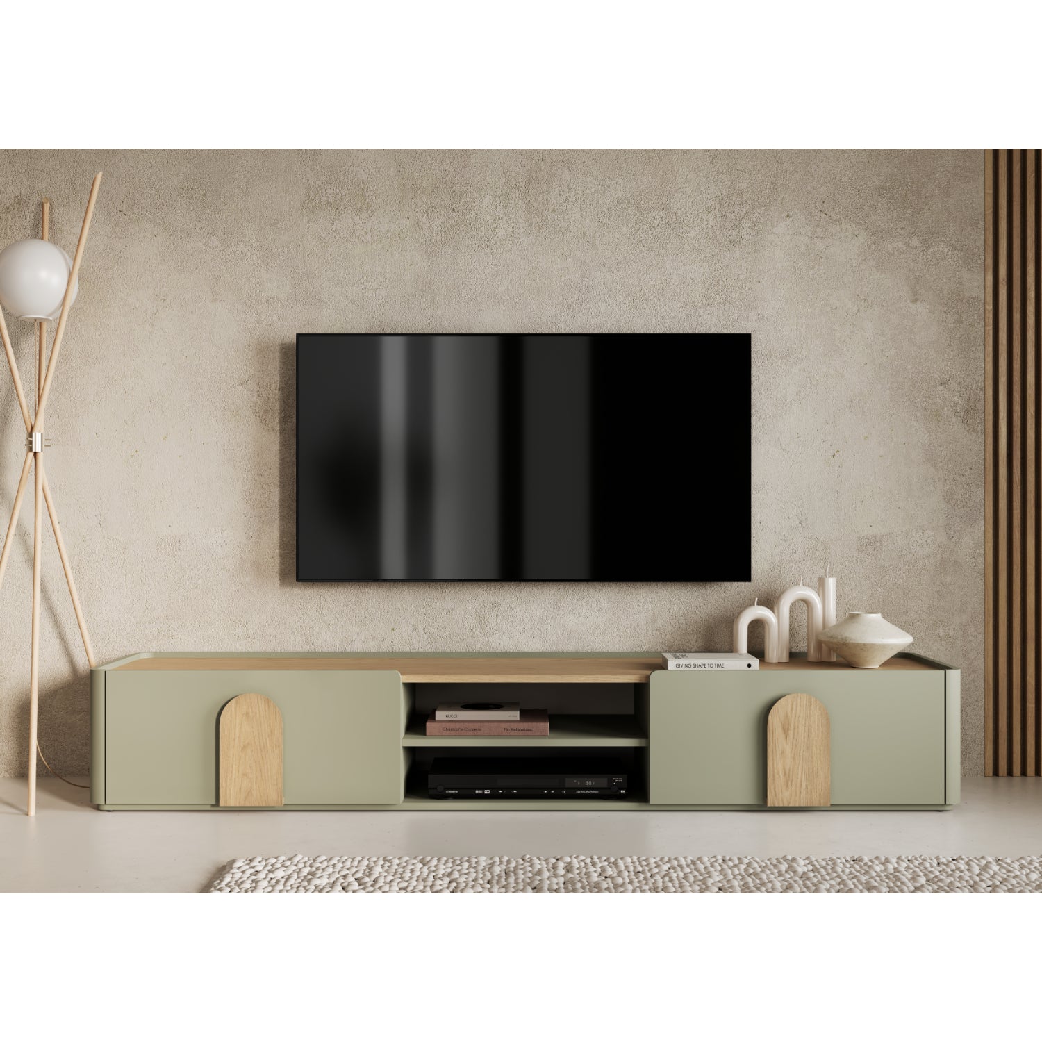 TV Kommode Amilio 220 cm, Material: MDF