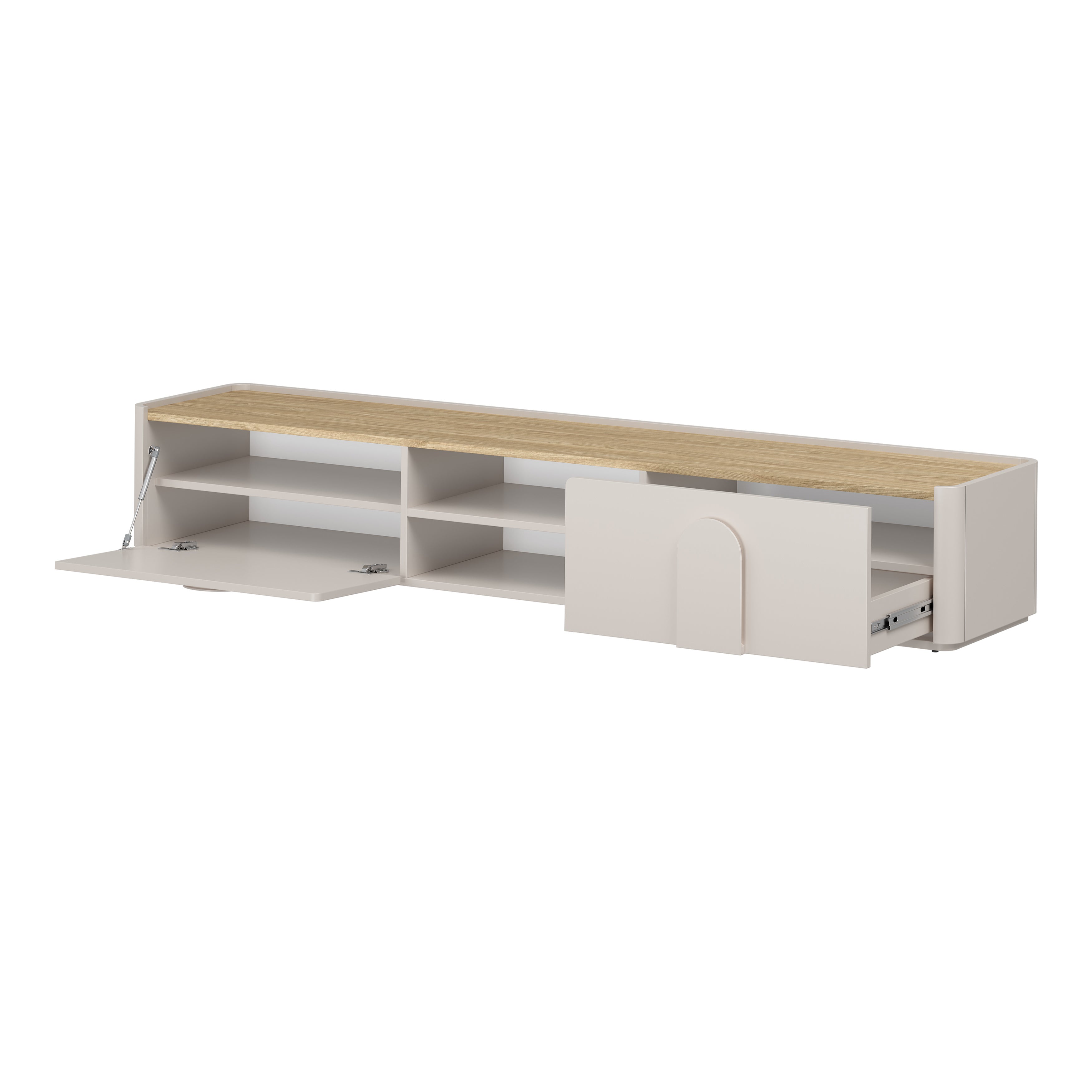 TV Kommode Amilio 220 cm, Material: MDF