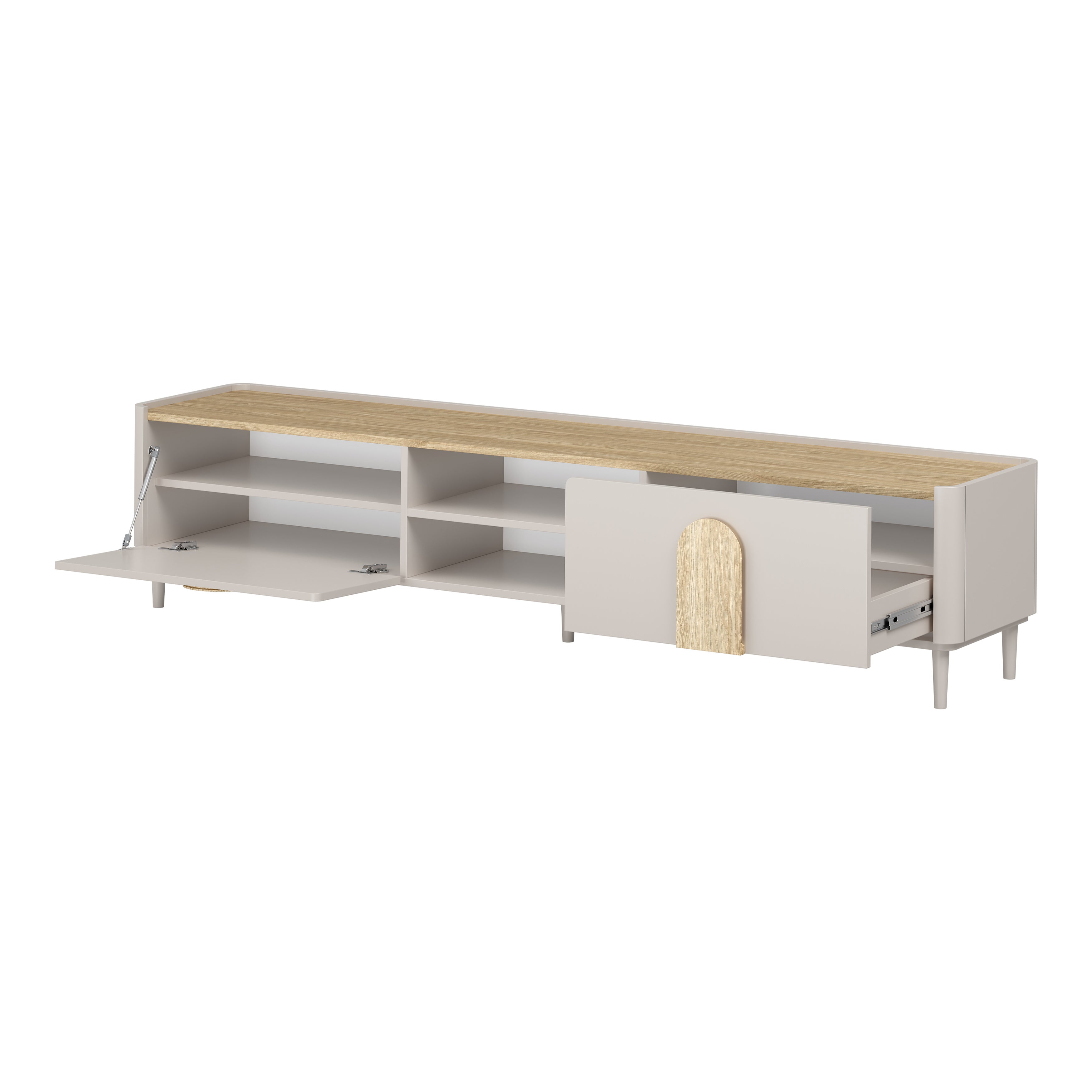 TV Kommode Amilio 220 cm, Material: MDF