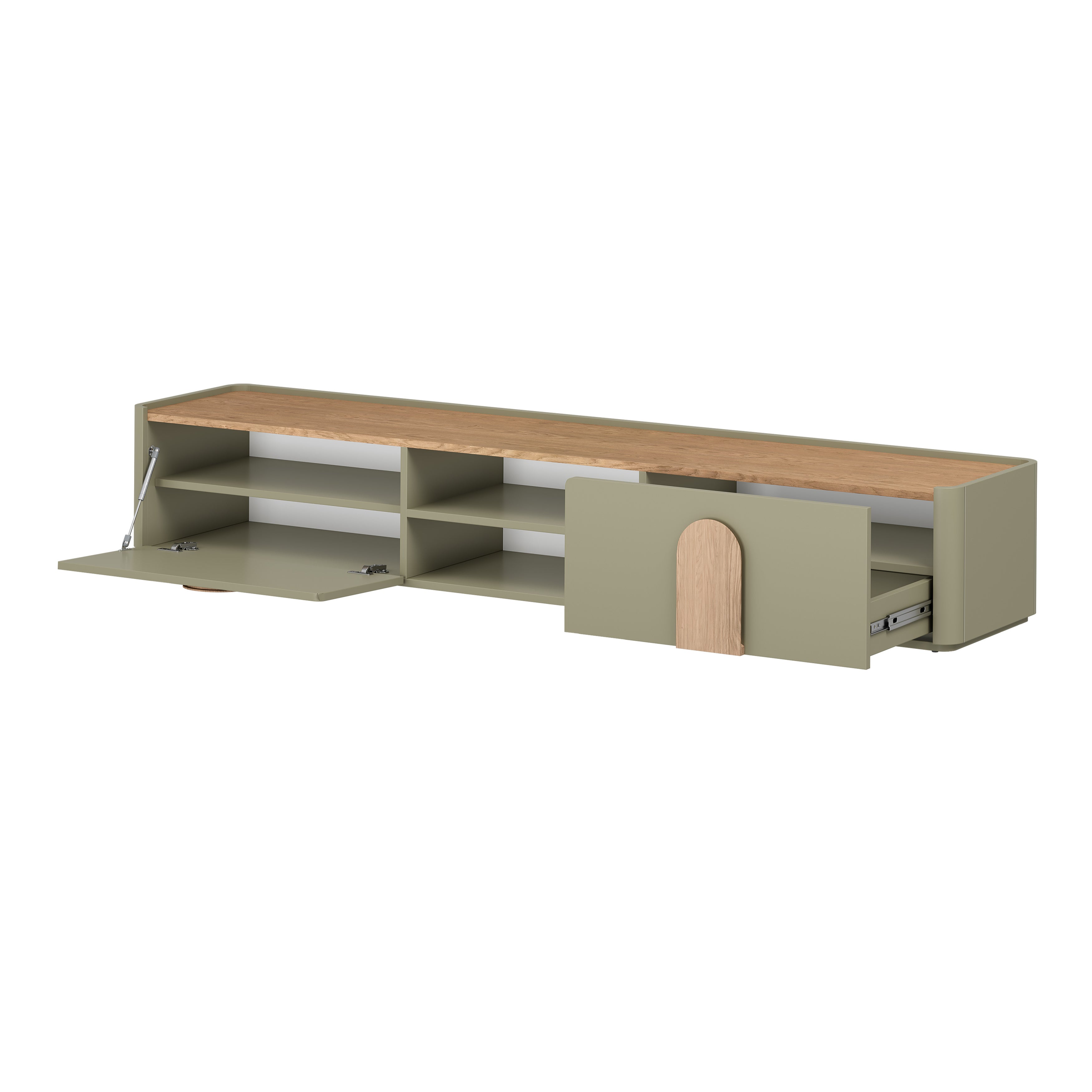 TV Kommode Amilio 220 cm, Material: MDF