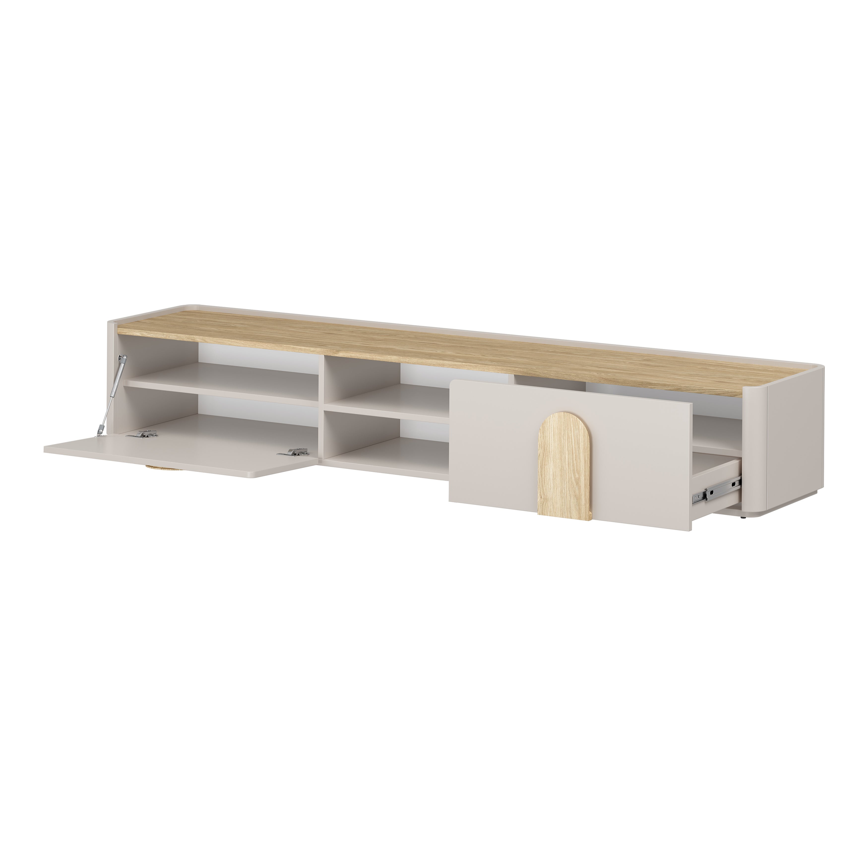 TV Kommode Amilio 220 cm, Material: MDF