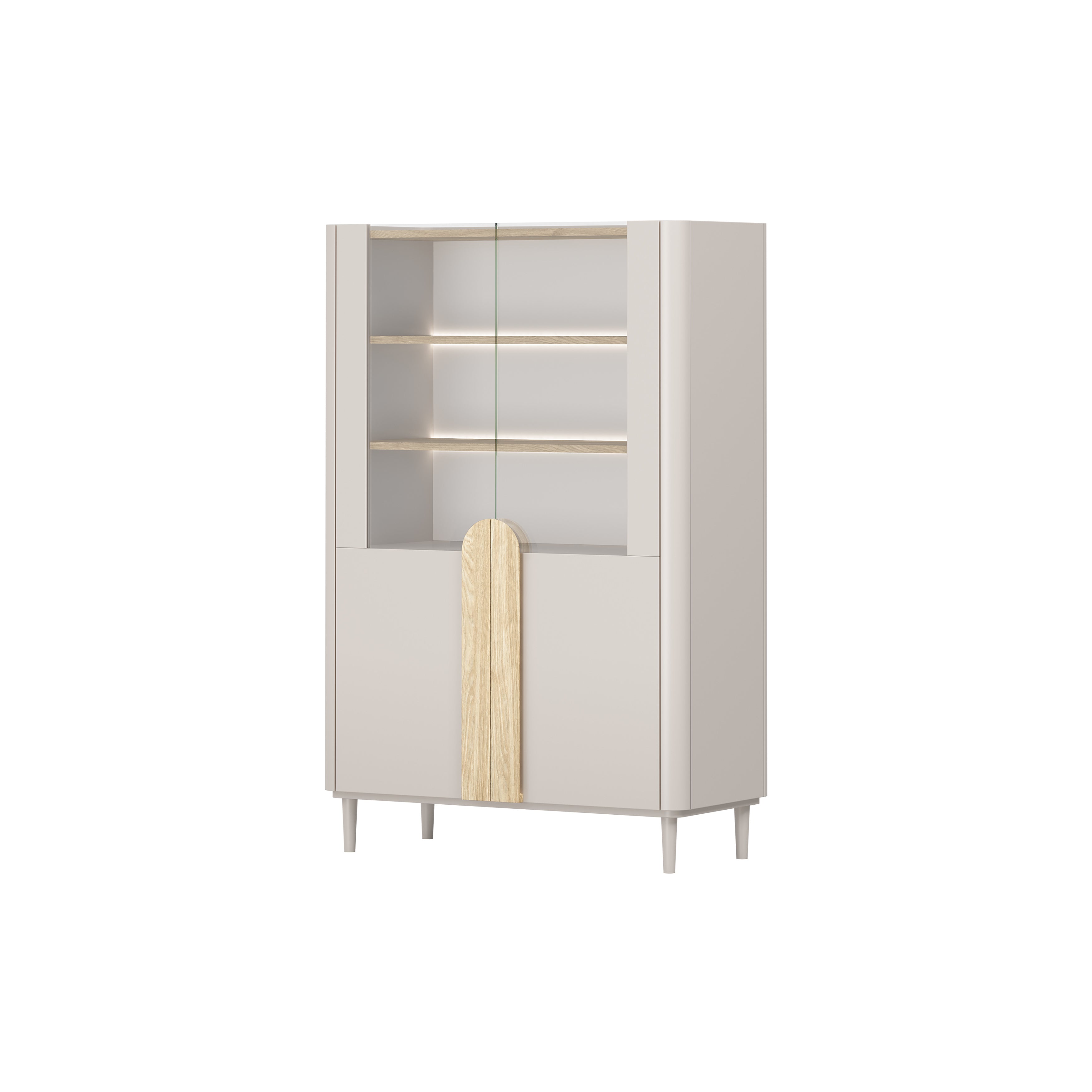 Vitrine Amilio 100x48cm, Material: MDF
