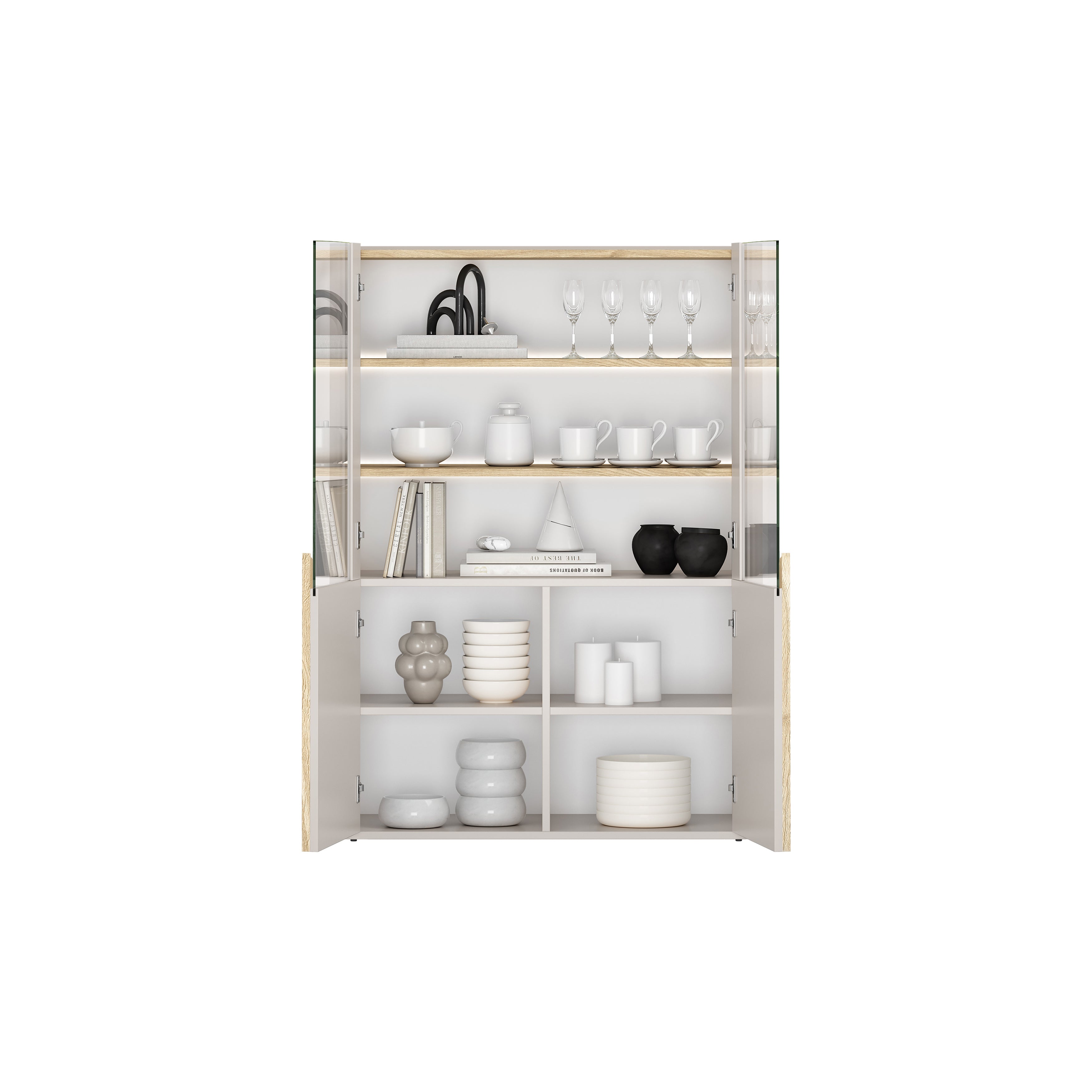 Vitrine Amilio 100x48cm, Material: MDF