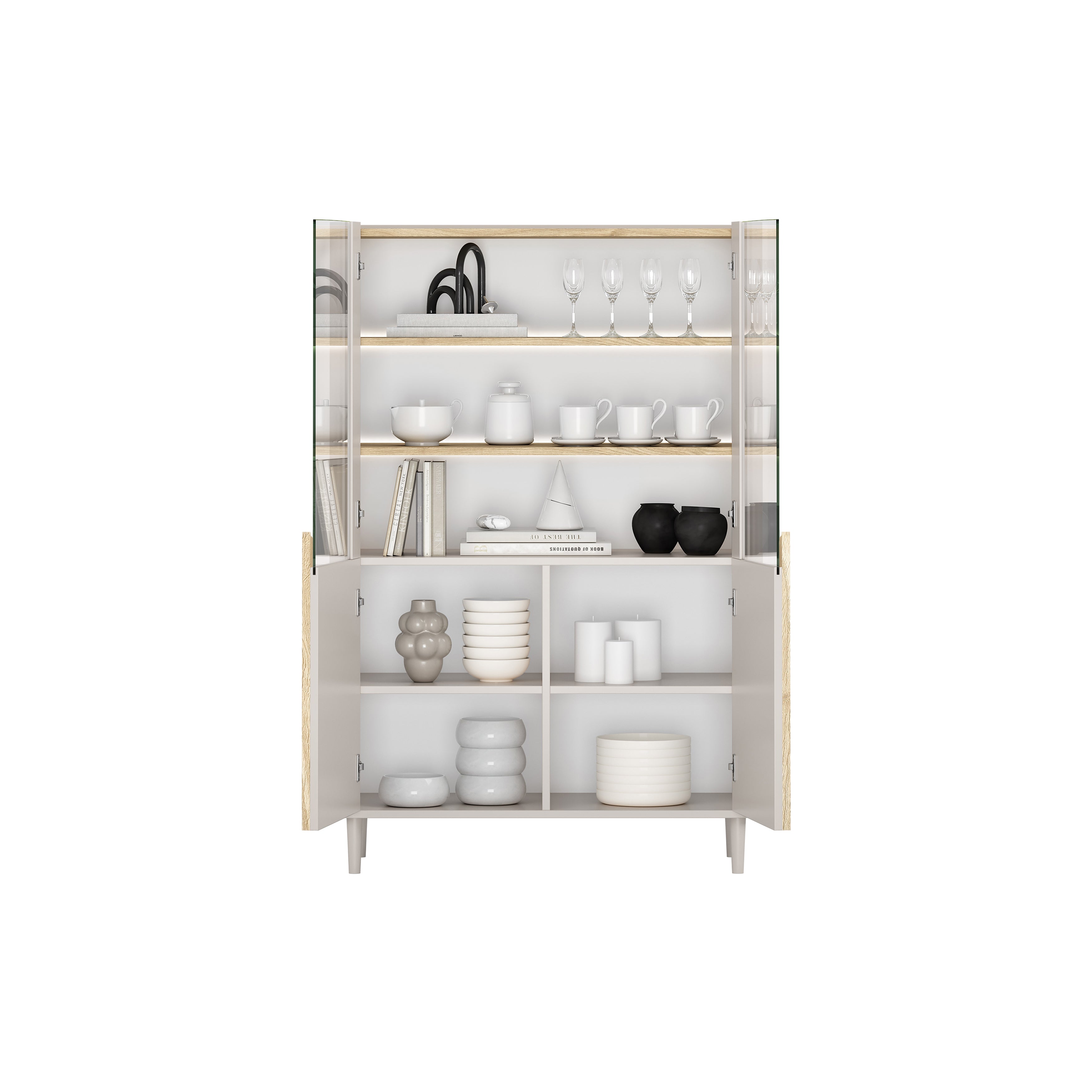 Vitrine Amilio 100x48cm, Material: MDF