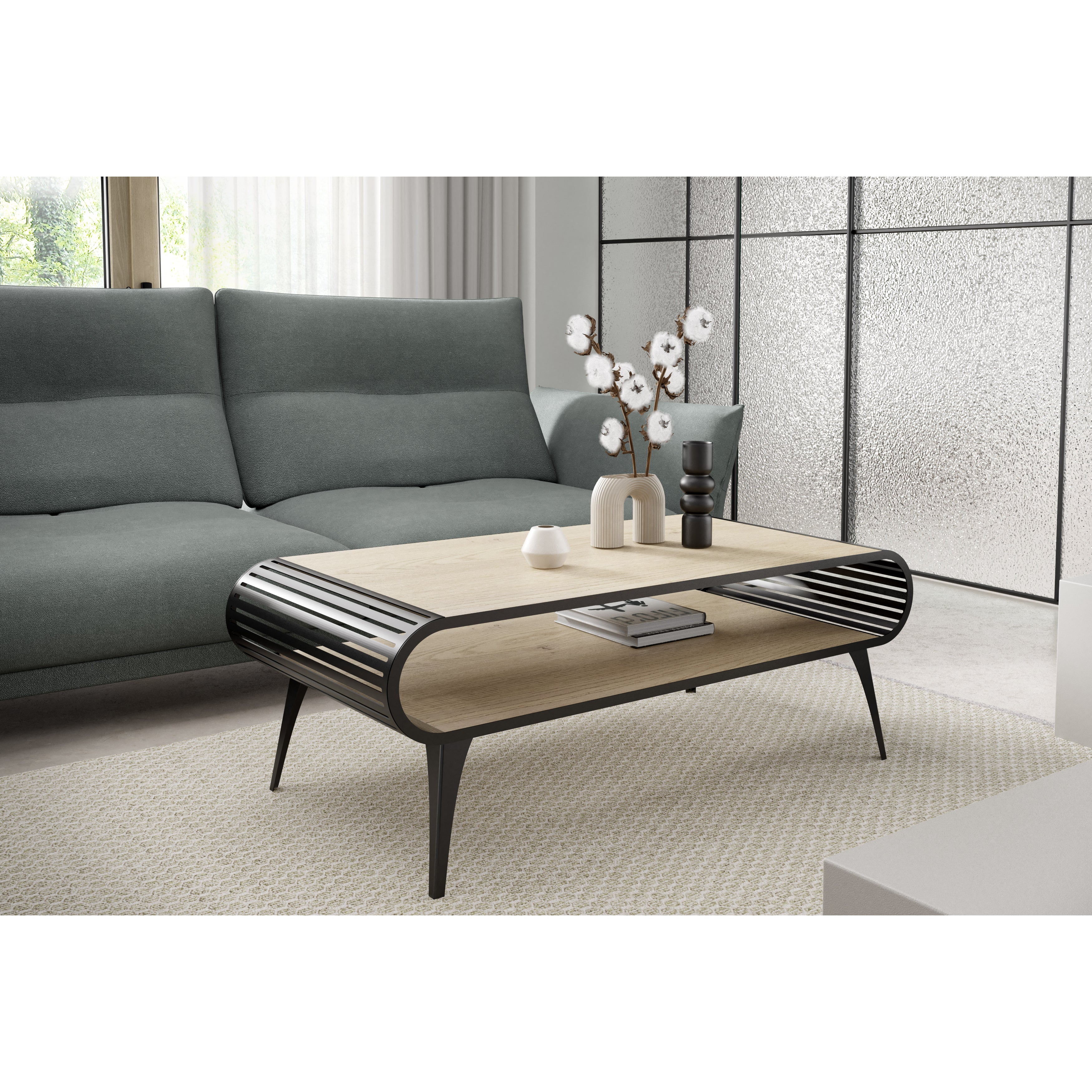 Aristo Couchtisch 120x60cm, Material: Laminierte Platte