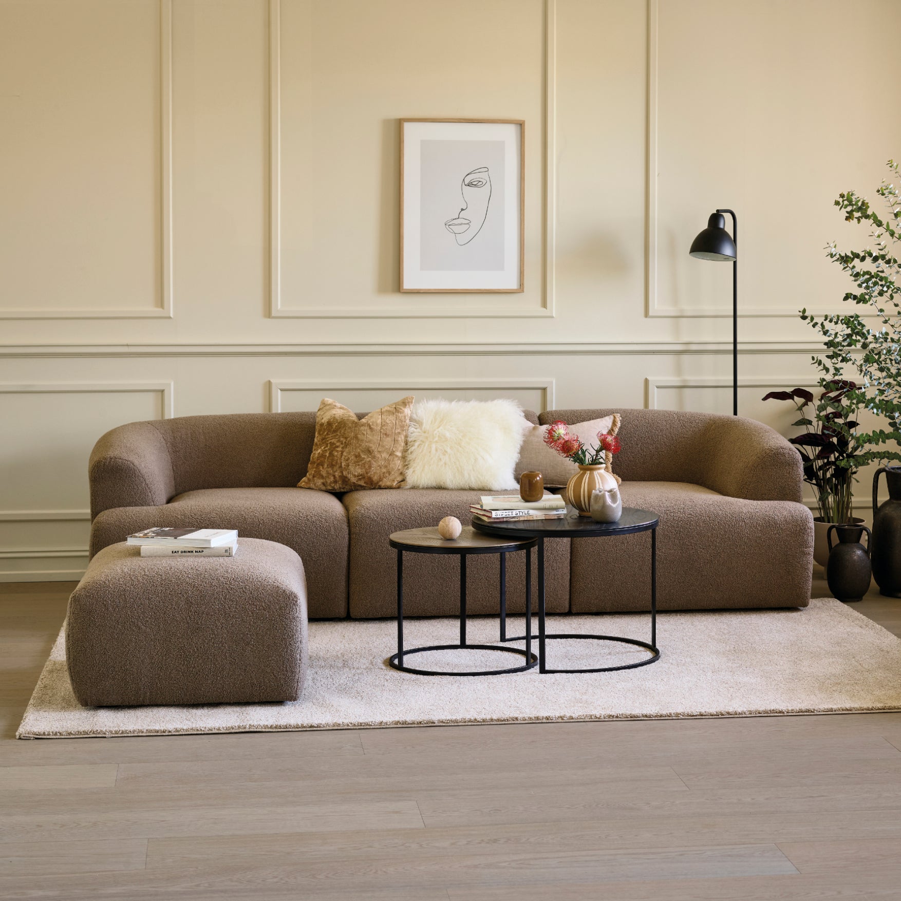 Modulare Garnitur Baloo , Material: Auswahl möglich