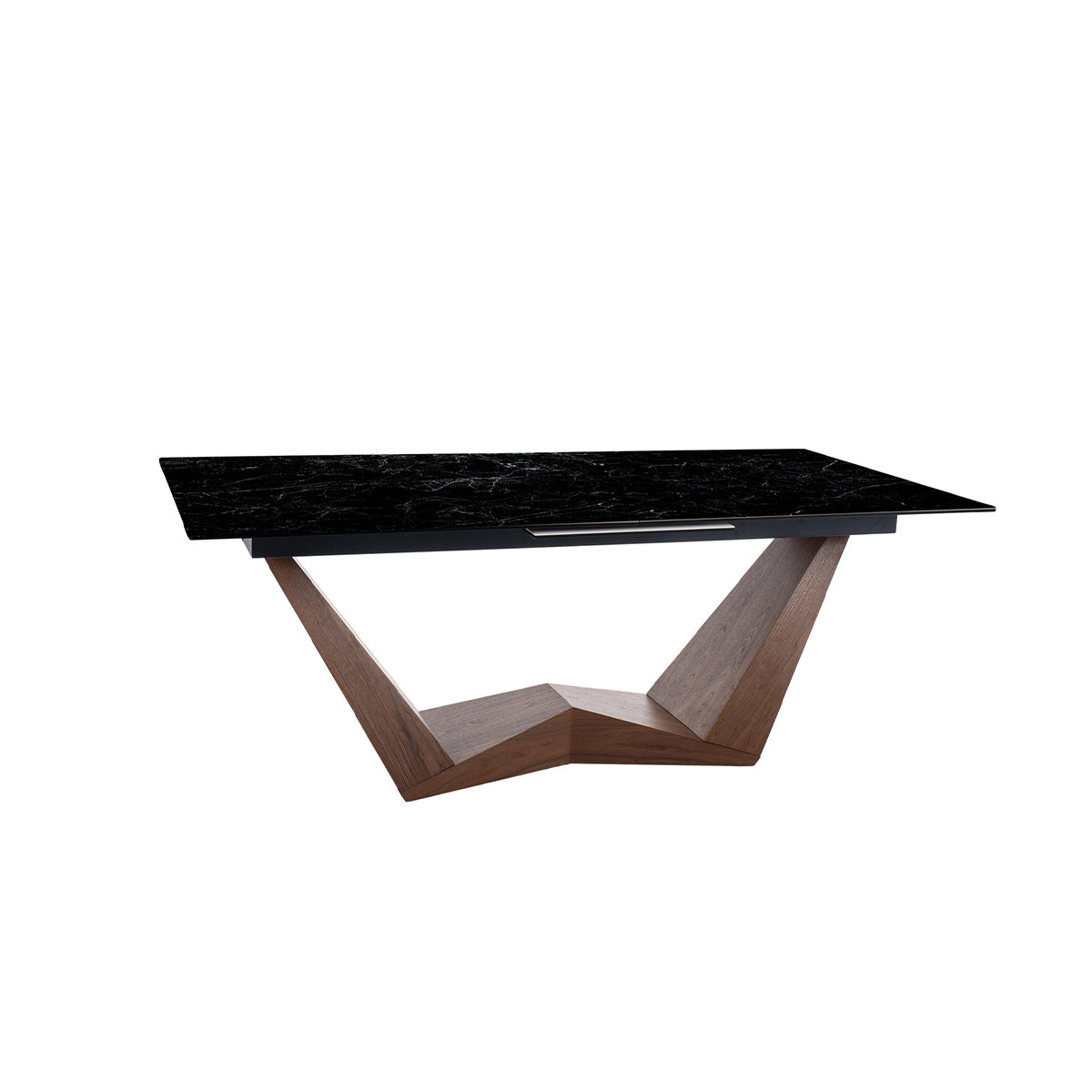 Esstisch Bonucci 200/250x98cm, Material: Gehärtetes Glas, Keramik