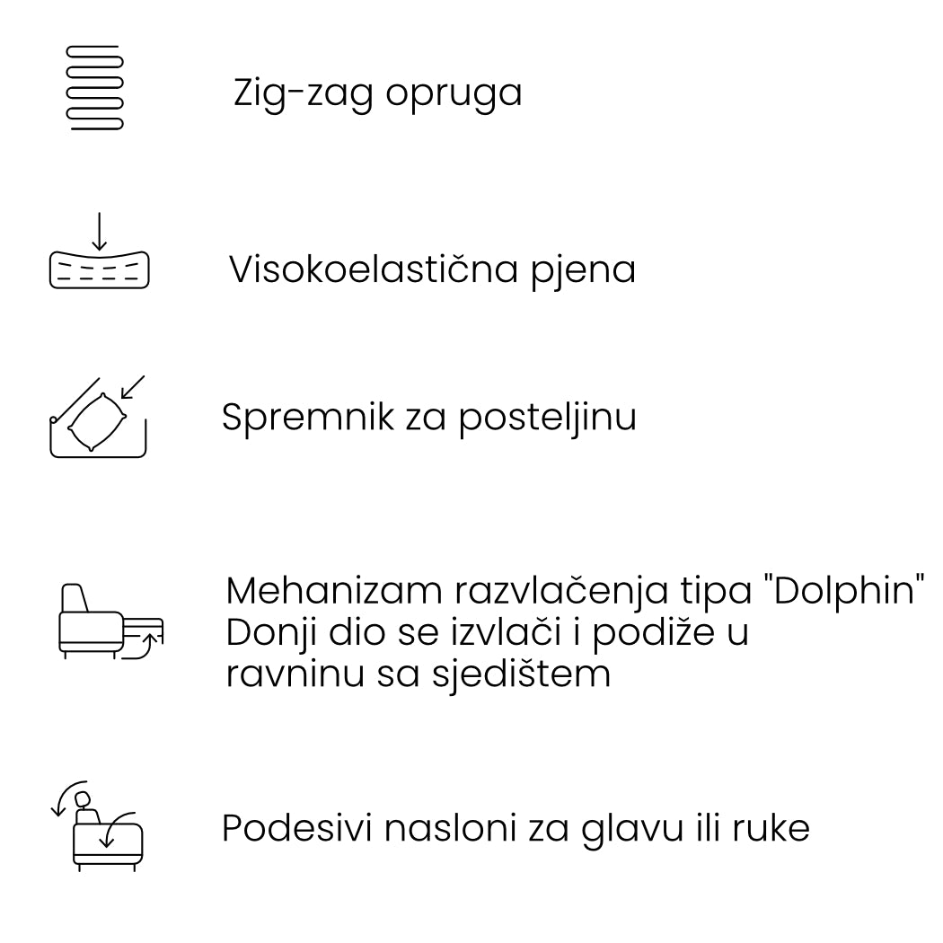 Ecksofa Bluvel II 285x207cm, Material: Auswahl möglich