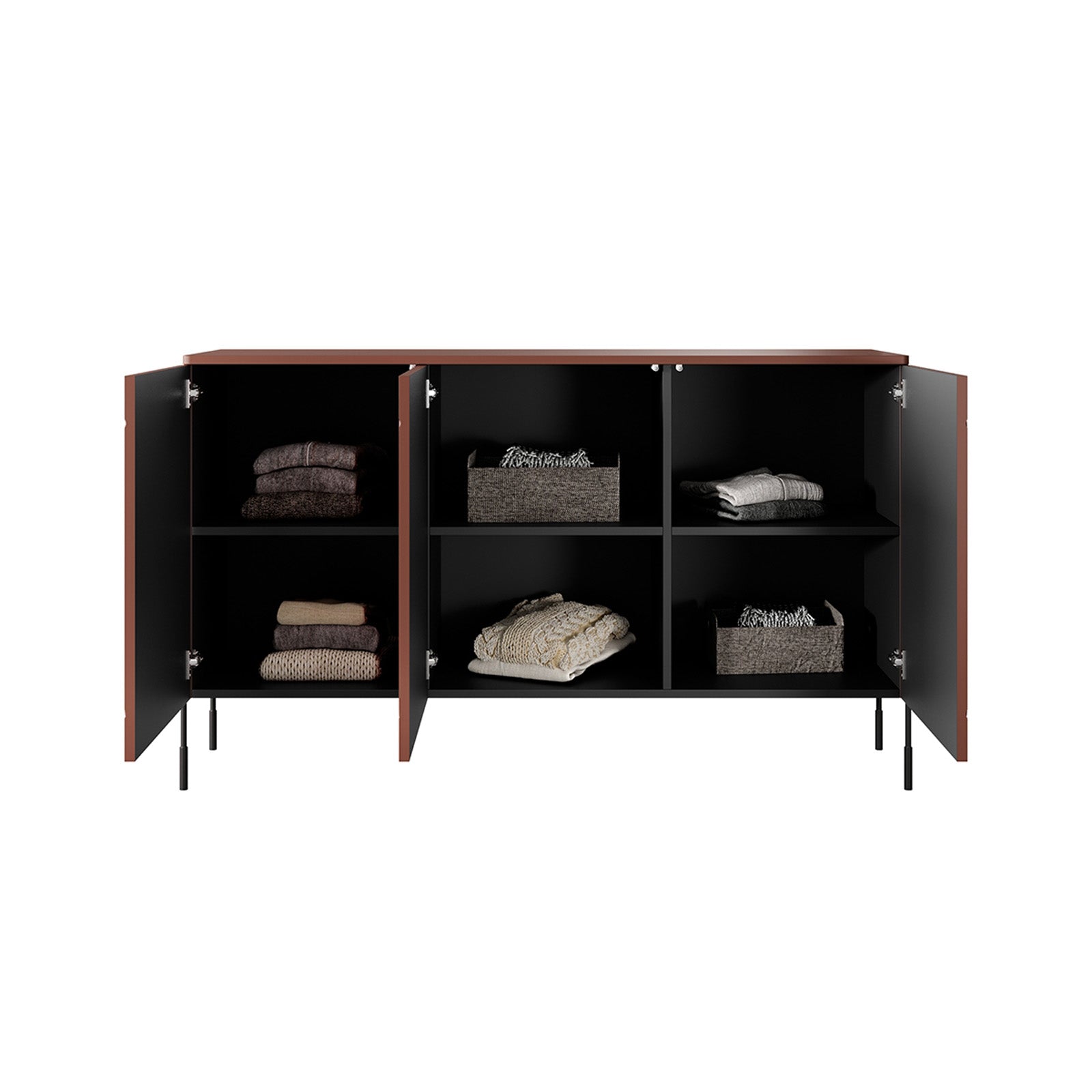 Sonatia Kommode 150cm, 3 Türen, Material: MDF