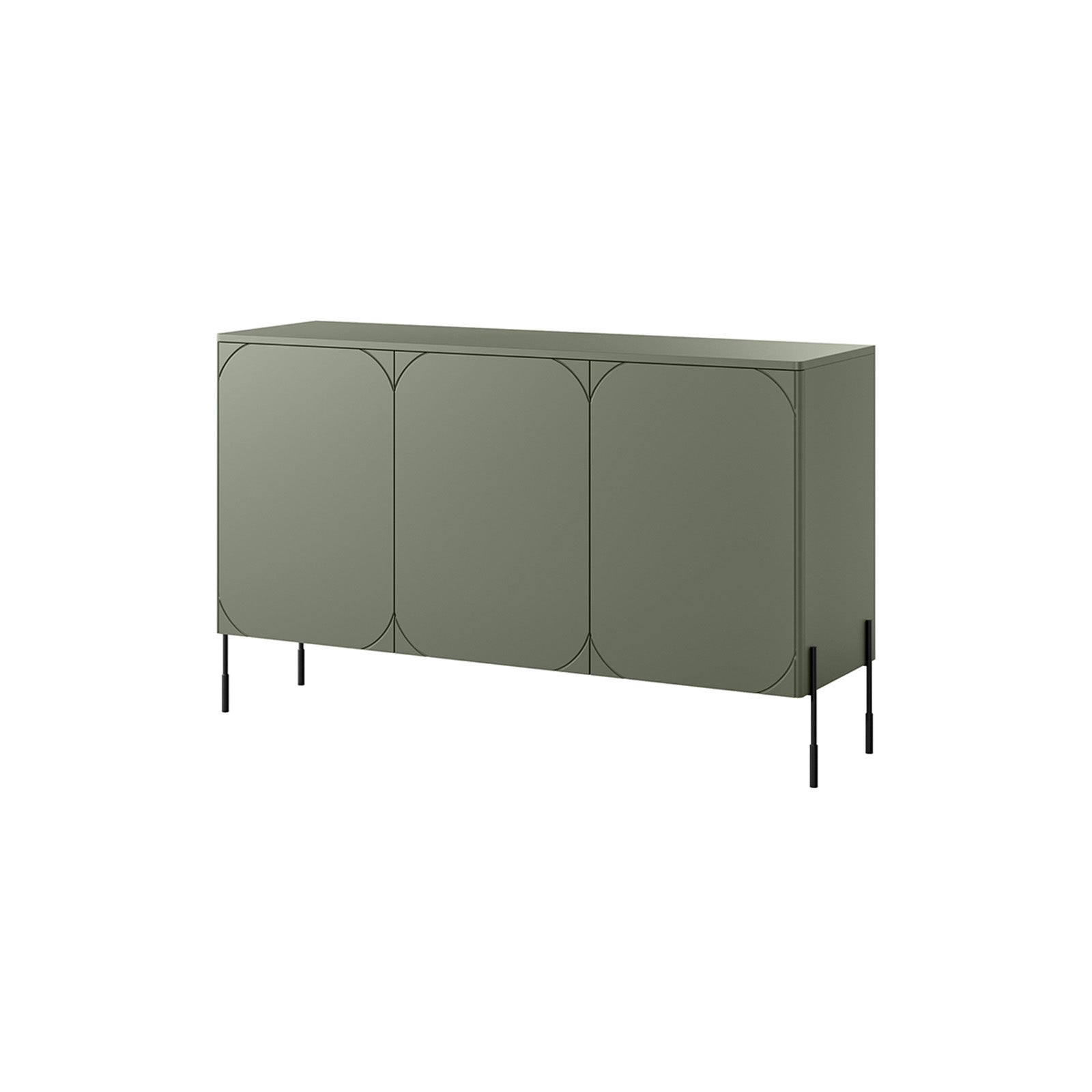 Sonatia Kommode 150cm, 3 Türen und 2 Schubladen, Material: MDF