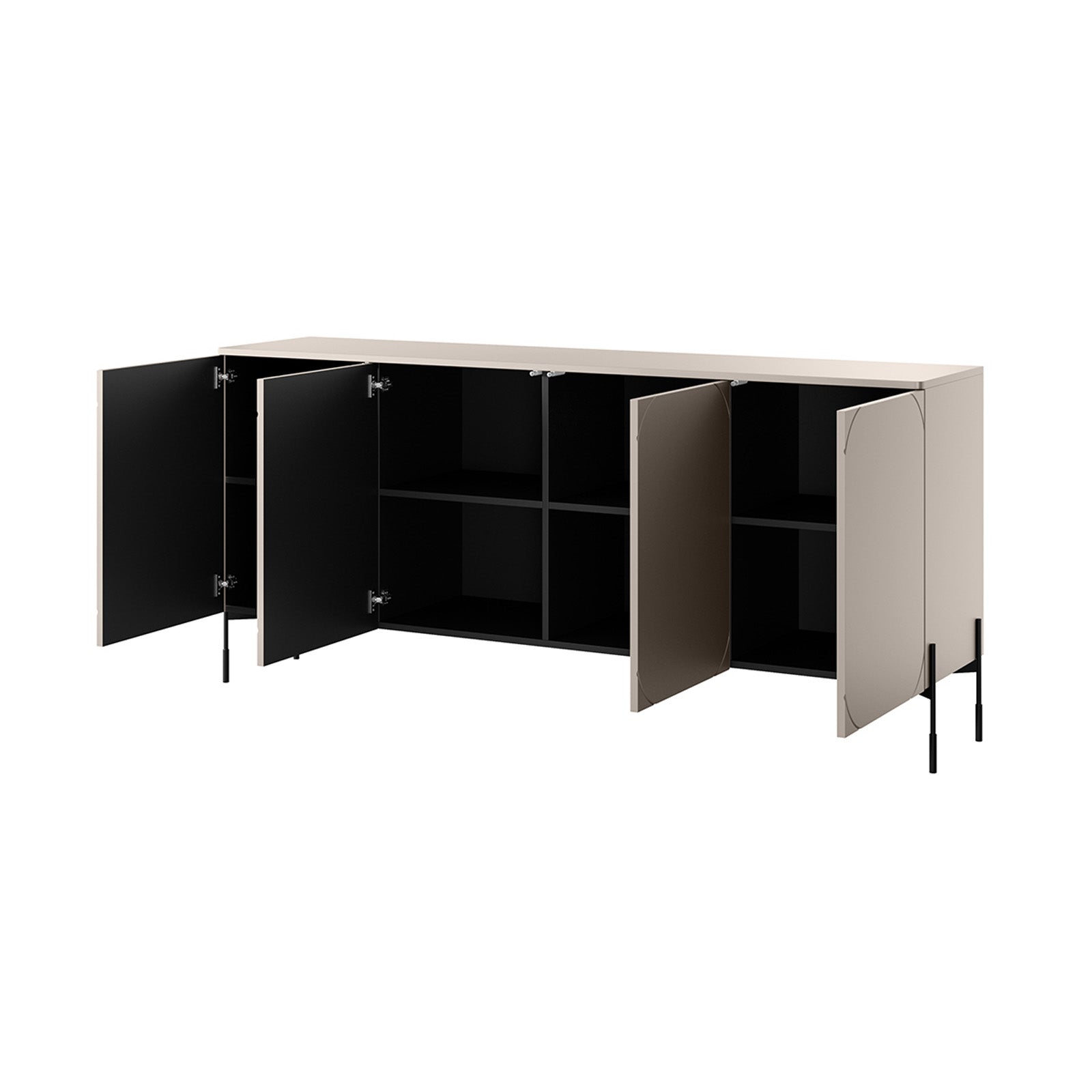 Sonatia Kommode 200cm, 4 Türen, Material: MDF