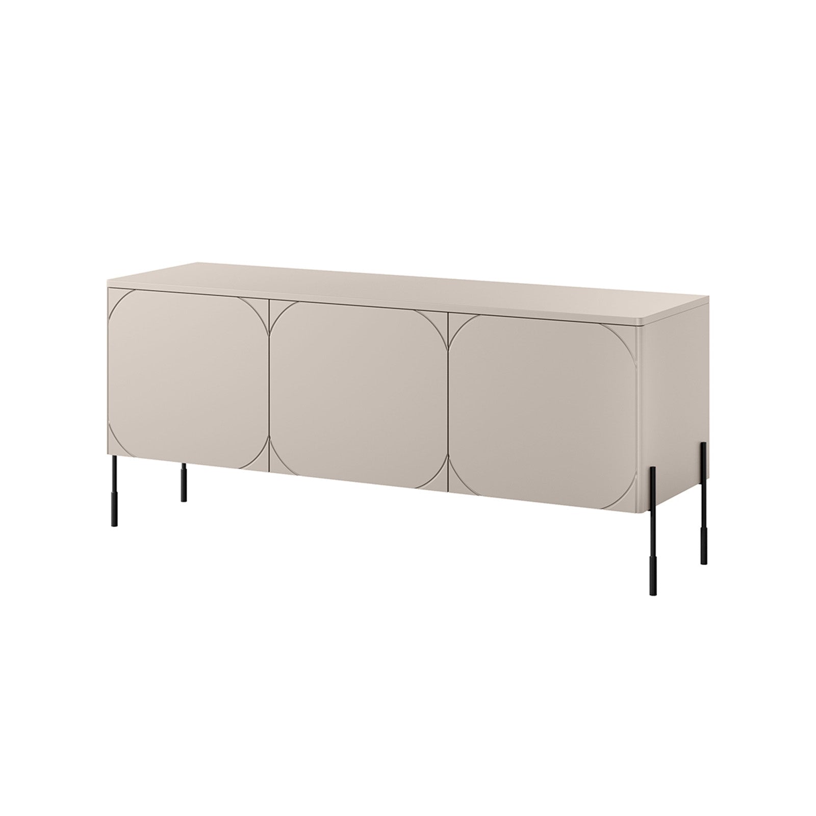 Sonatia Kommode 150cm, 3 Türen und 1 Schublade, Material: MDF
