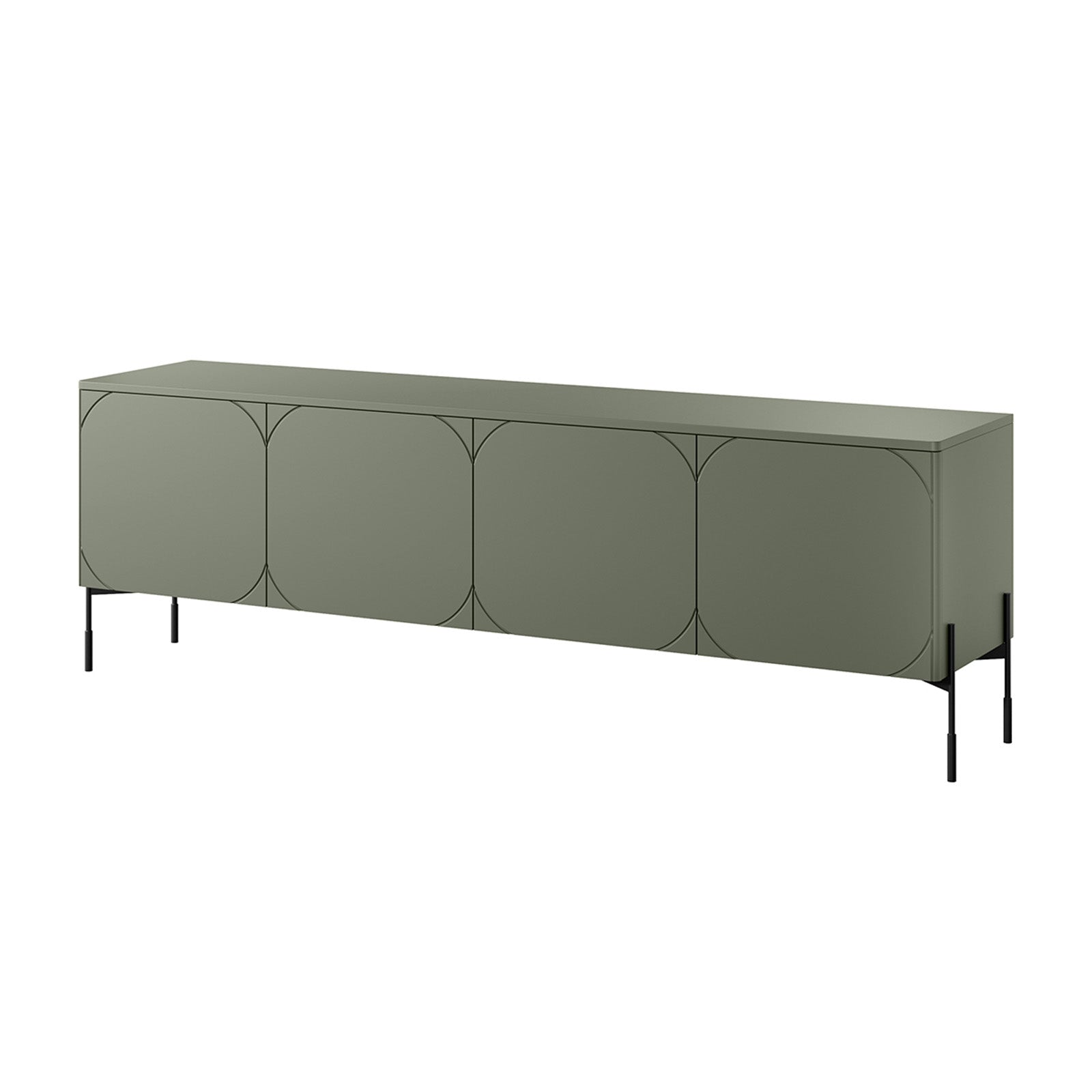 Sonatia Kommode 200cm, 4 Türen und 1 Schublade, Material: MDF