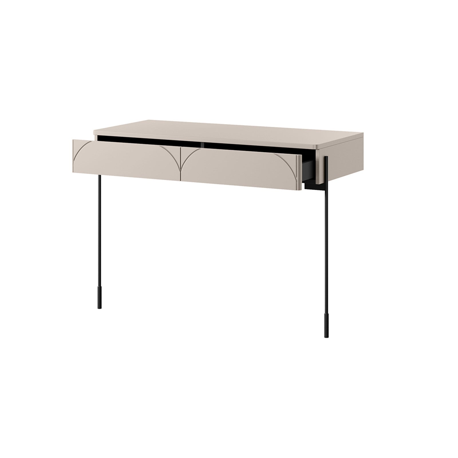 Beistelltisch Sonatia 104cm, 2 Schubladen, Material: MDF
