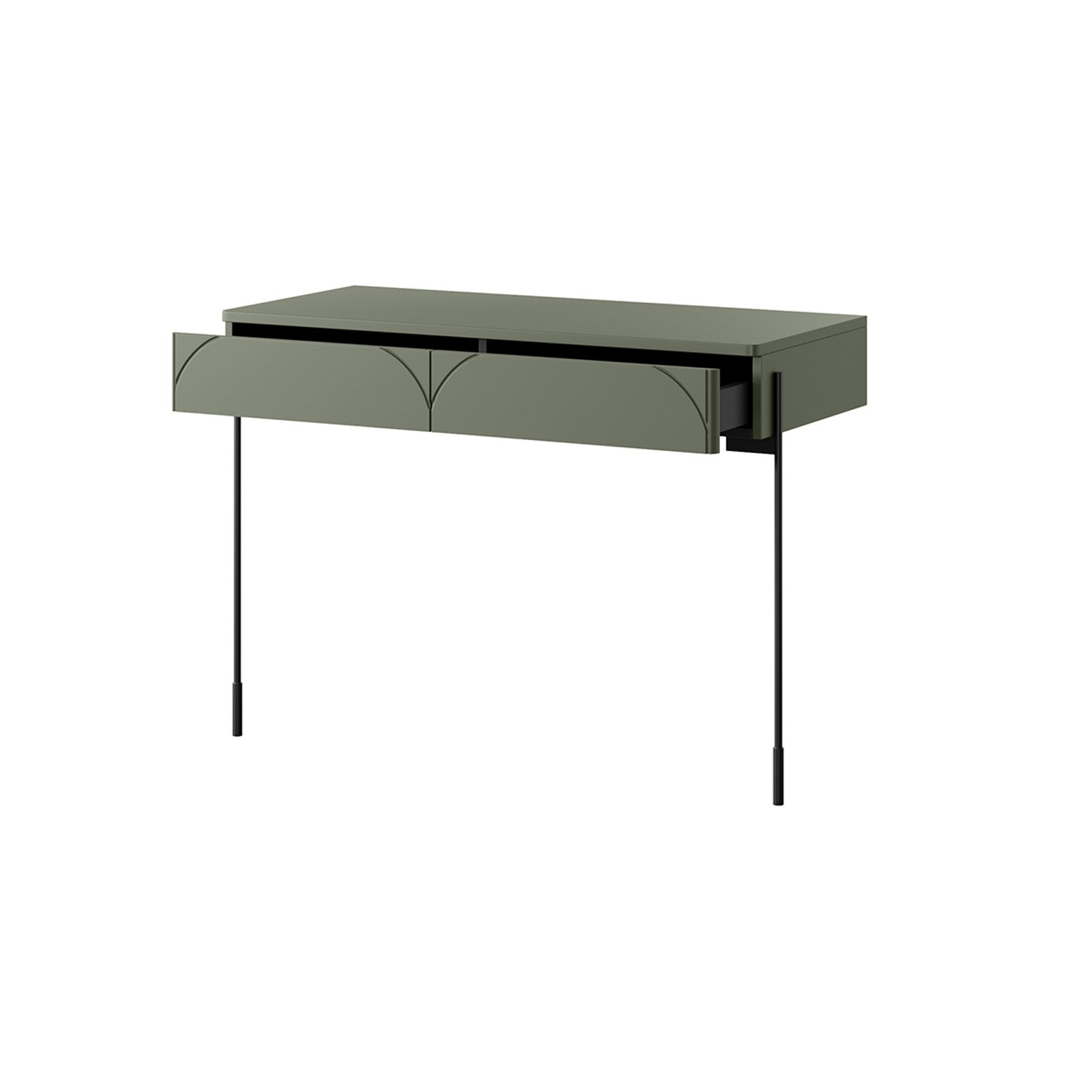 Beistelltisch Sonatia 104cm, 2 Schubladen, Material: MDF