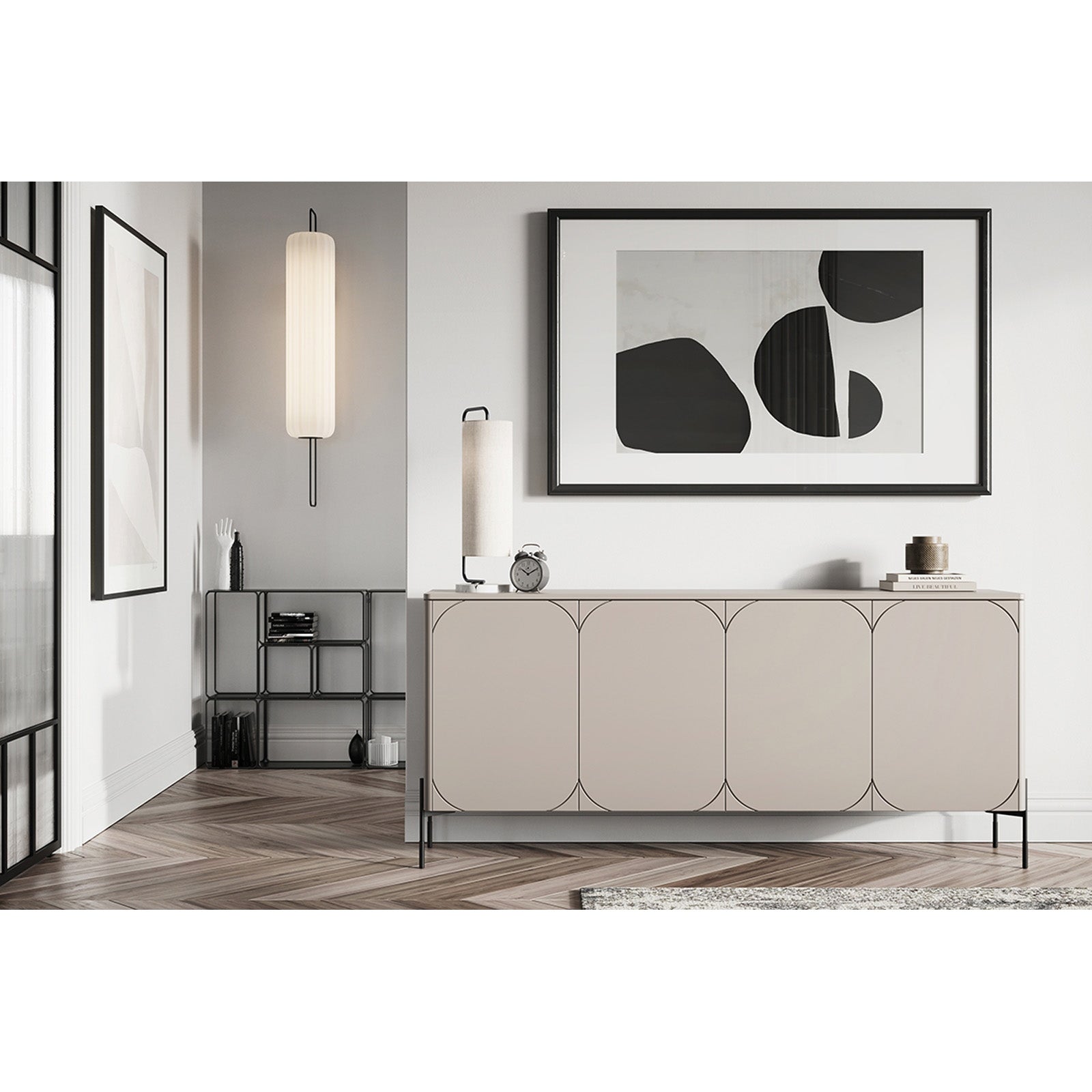 Sonatia Kommode 200cm, 4 Türen, Material: MDF