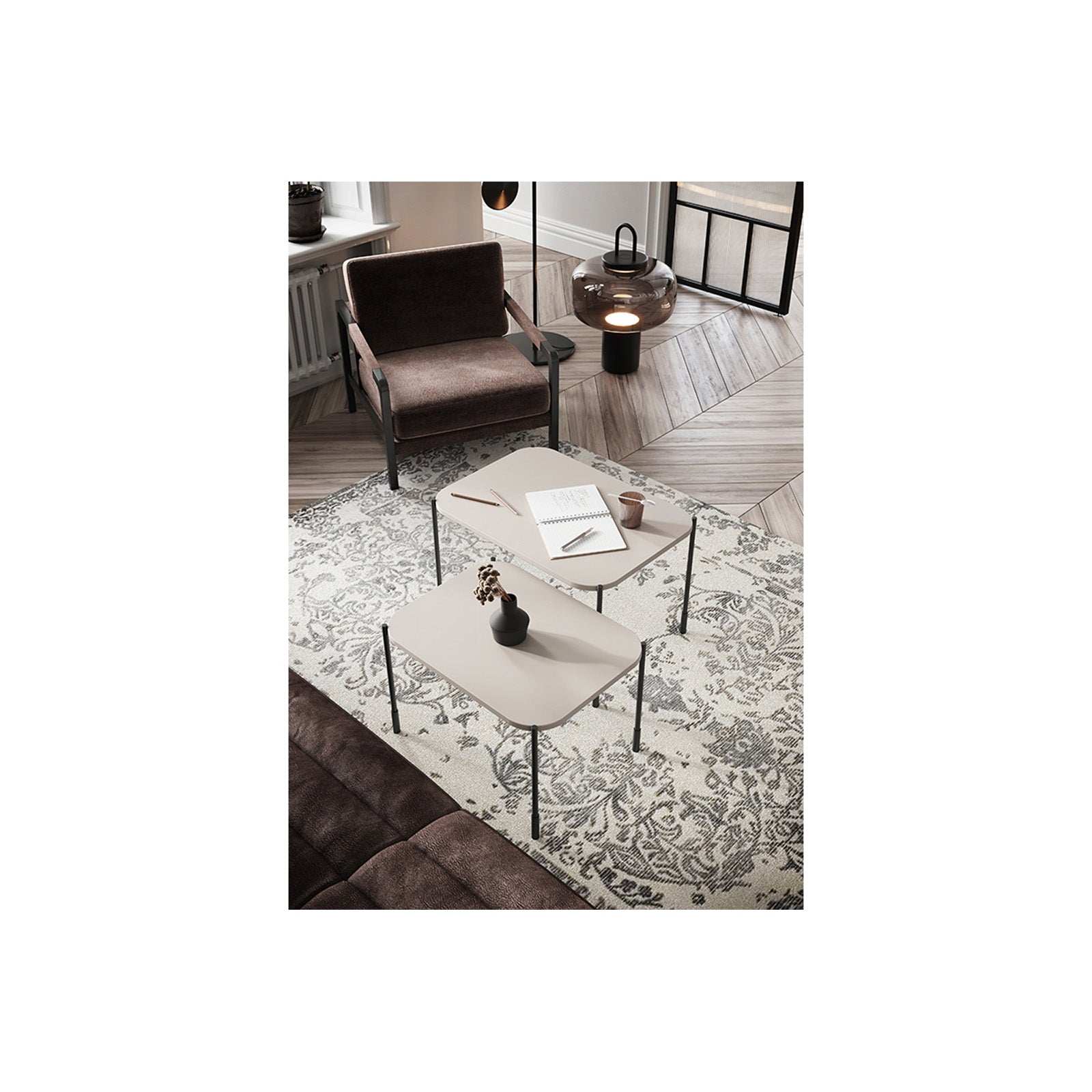 Sonatia Couchtisch 60cm, Material: MDF