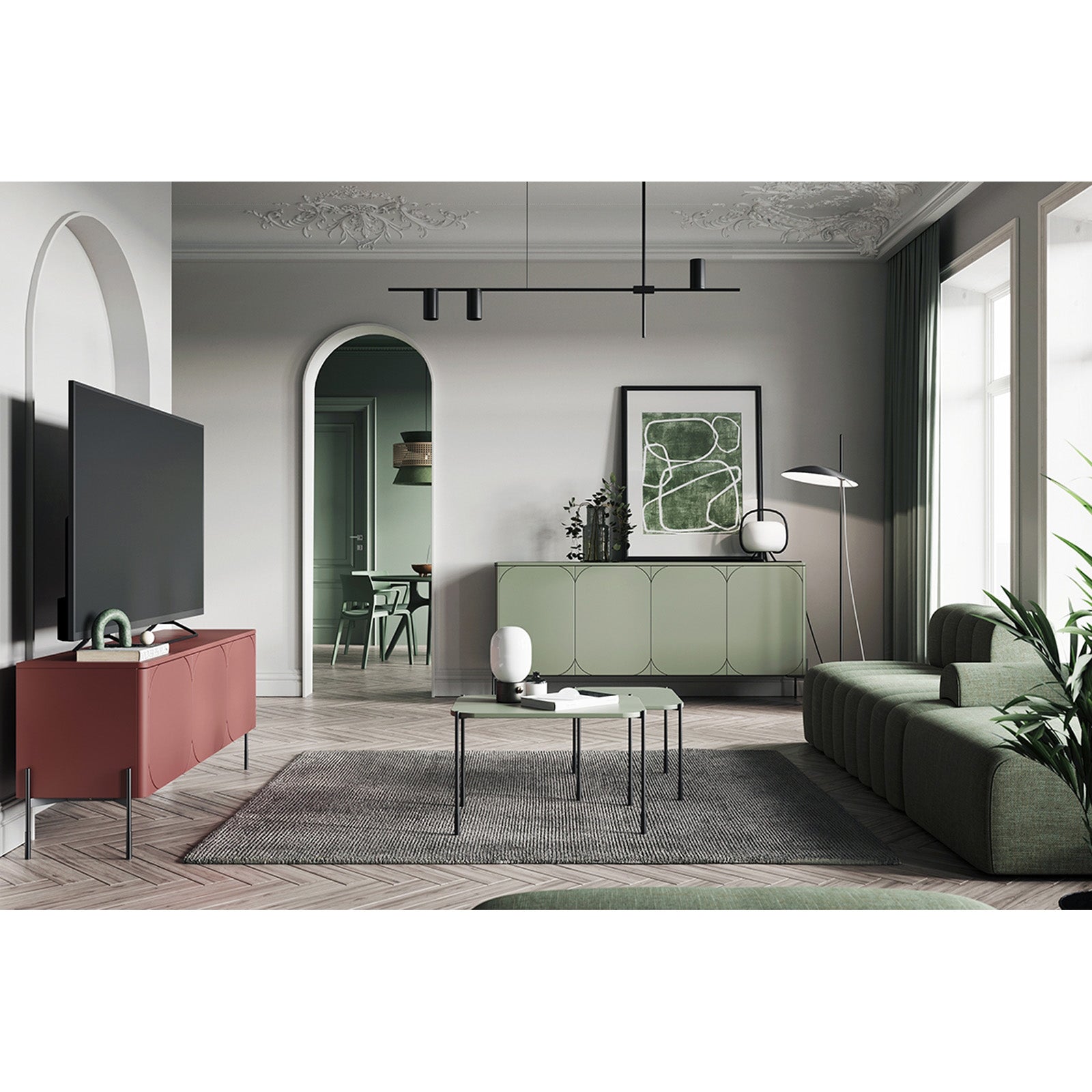 Sonatia Couchtisch 60cm, Material: MDF