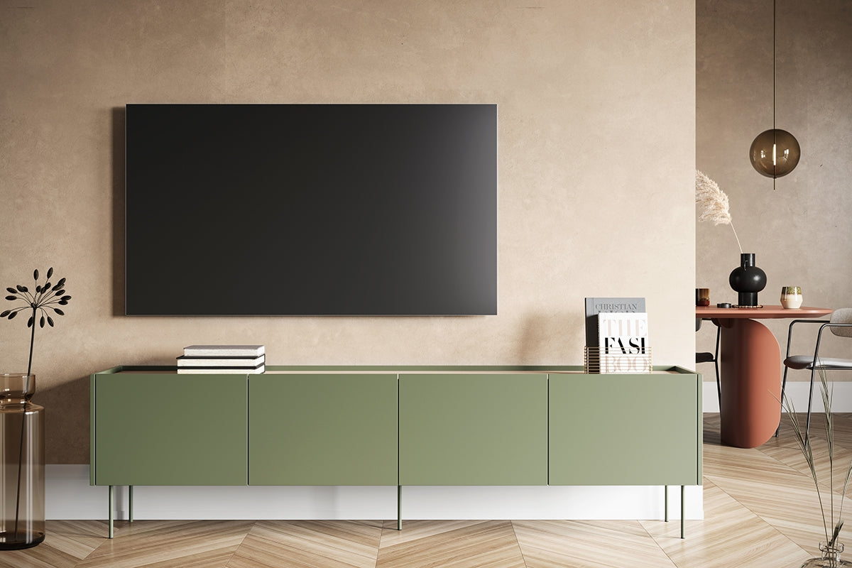 TV Kommode Desin 220cm, 4 Türen, Material: MDF