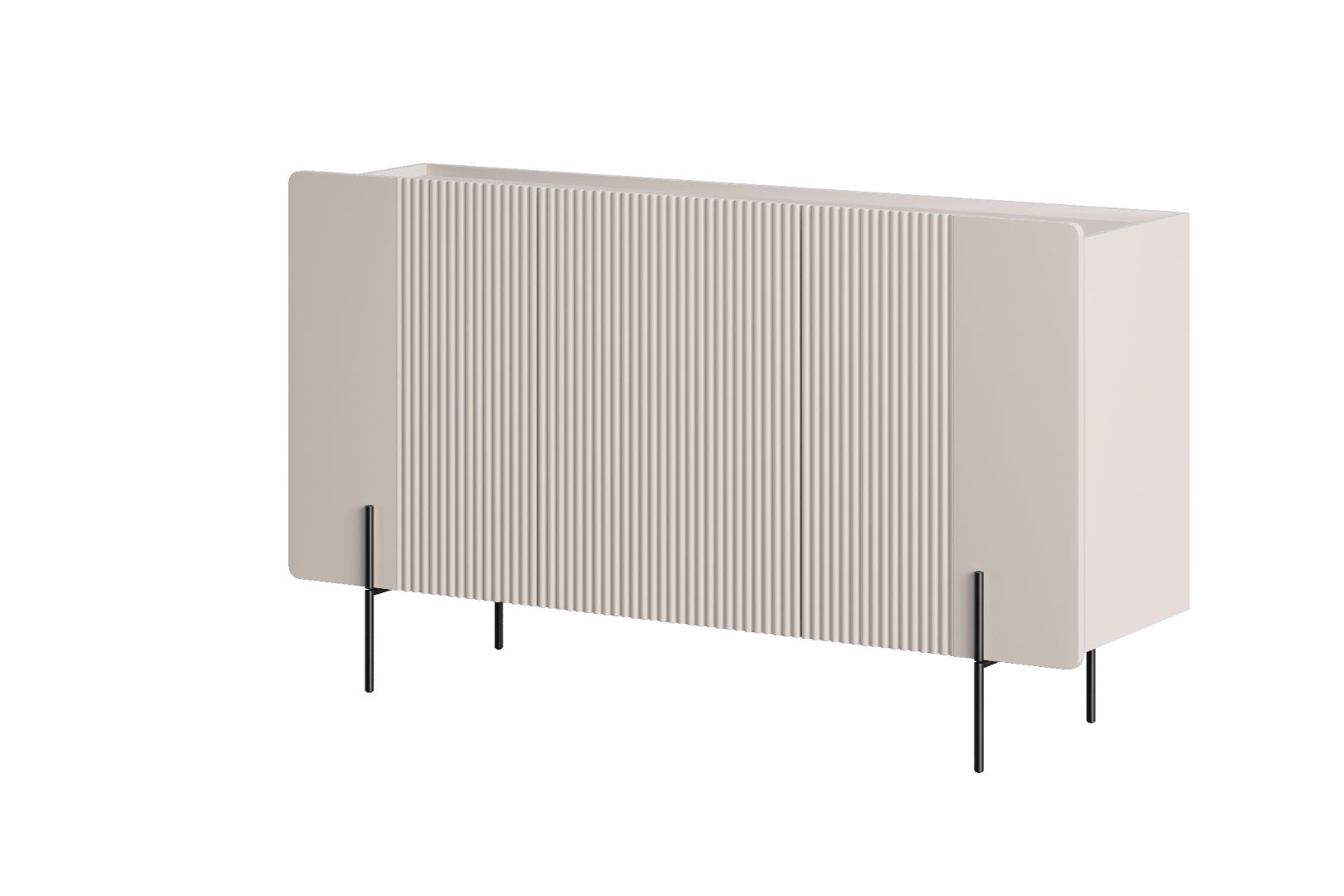 Malmi Kommode 150 cm, 3 Türen und 3 Einlegeböden, Material: MDF