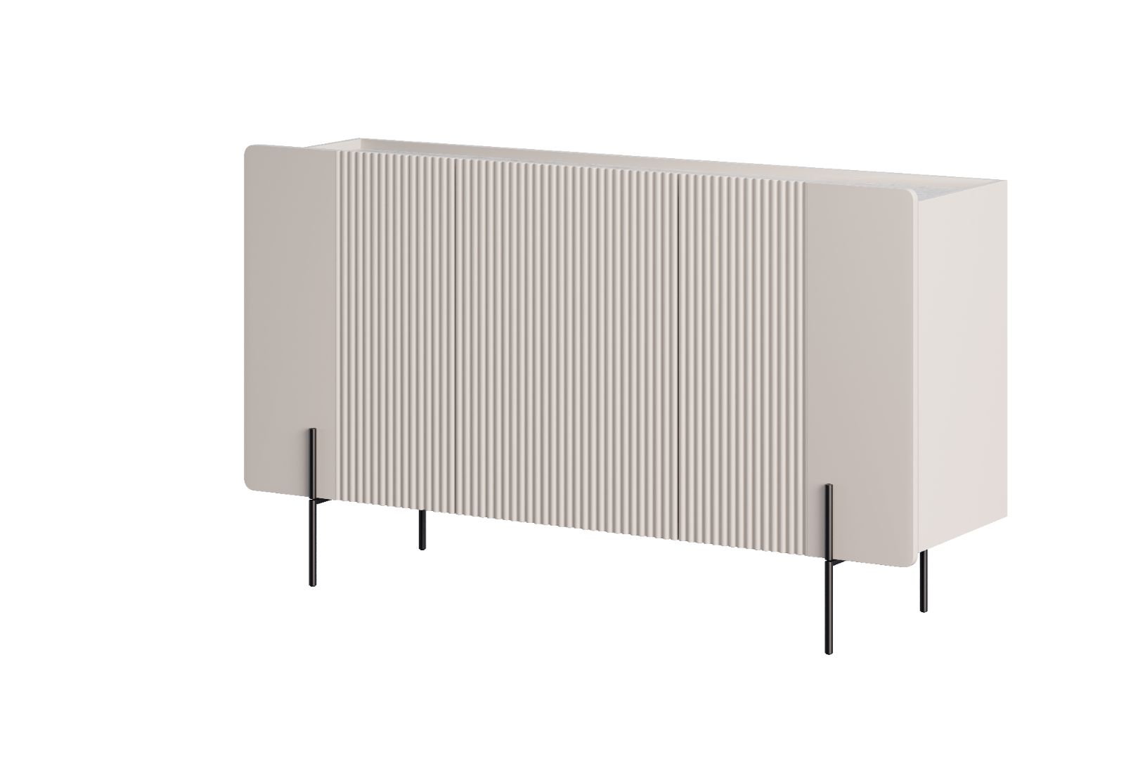 Malmi Kommode 150 cm, 3 Türen und 3 Einlegeböden, Material: MDF