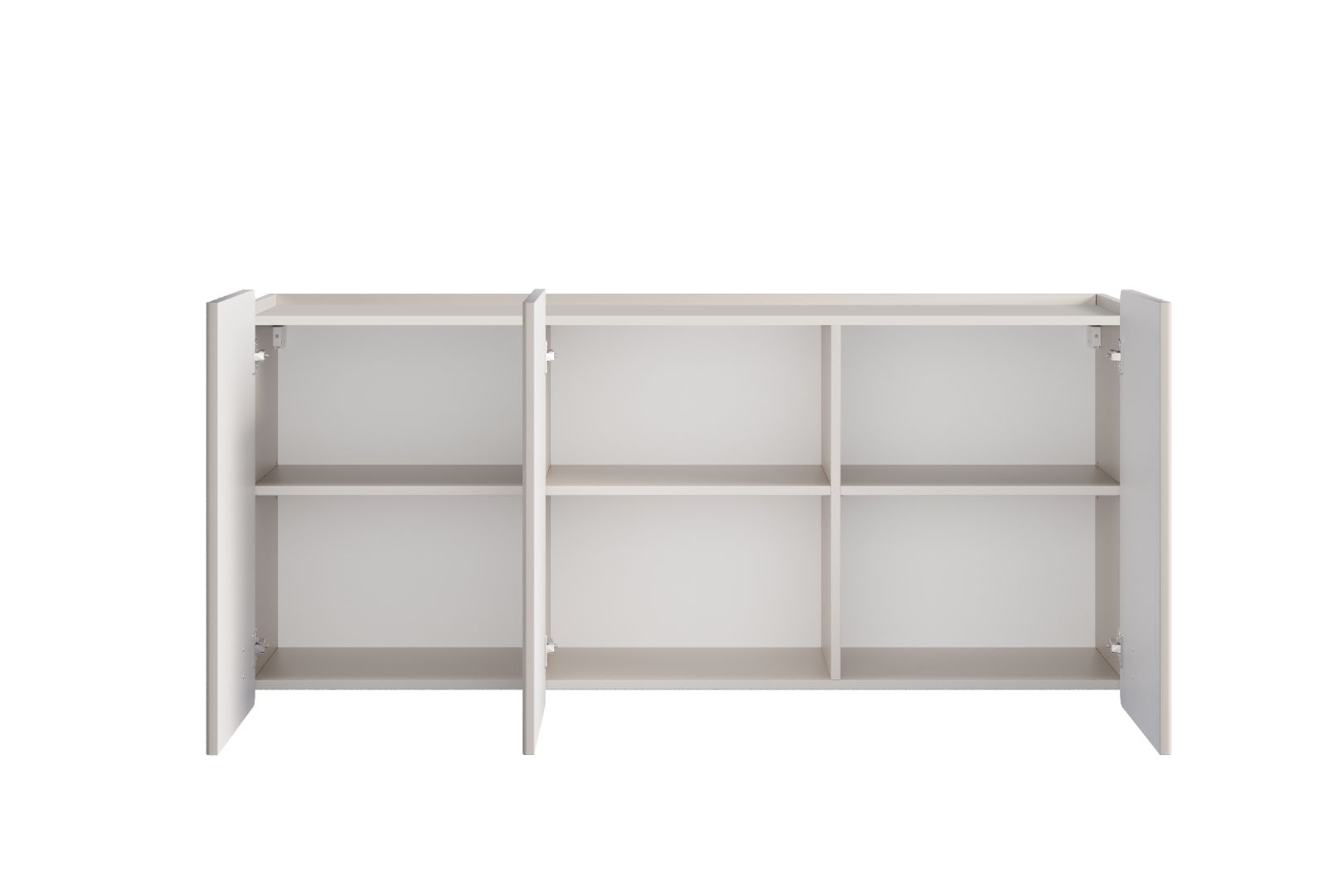 Malmi Kommode 150 cm, 3 Türen und 3 Einlegeböden, Material: MDF