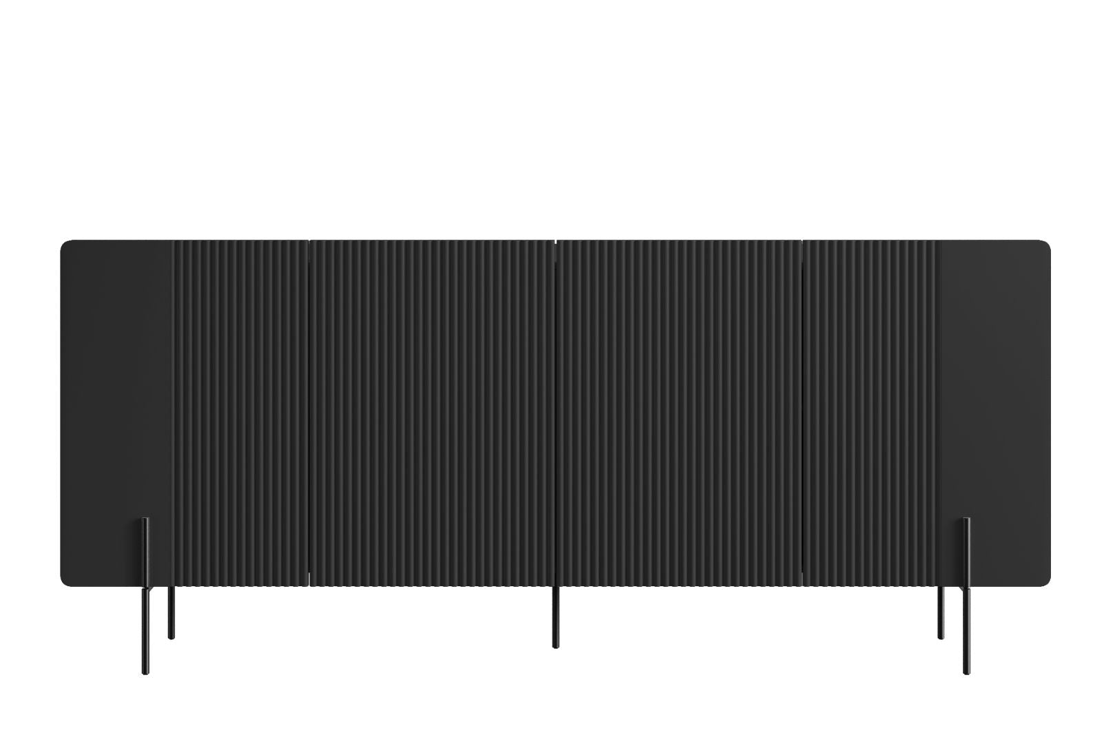Malmi Kommode 200 cm, 4 Türen und 4 Einlegeböden, Material: MDF