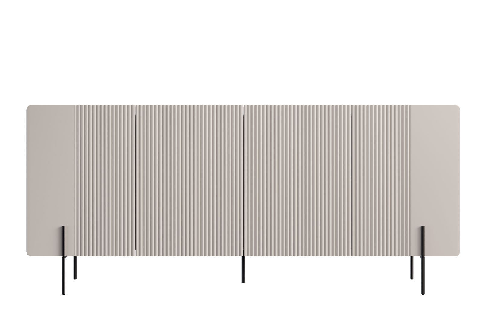 Malmi Kommode 200 cm, 4 Türen und 4 Einlegeböden, Material: MDF