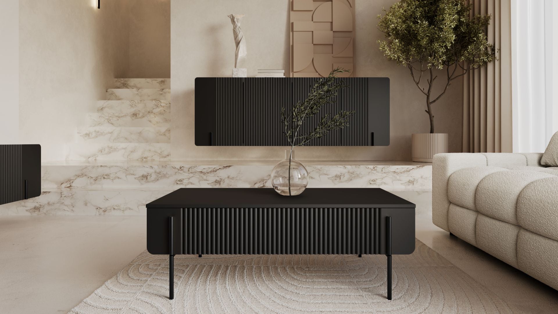 Clubtisch Malmi 100cm, Material: MDF