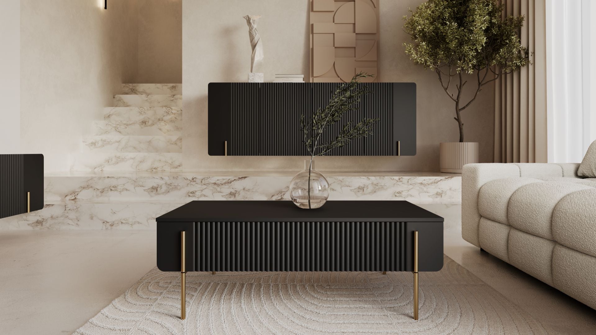 Clubtisch Malmi 100cm, Material: MDF