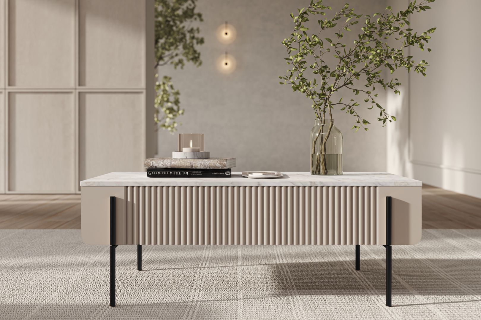 Clubtisch Malmi 100cm, Material: MDF