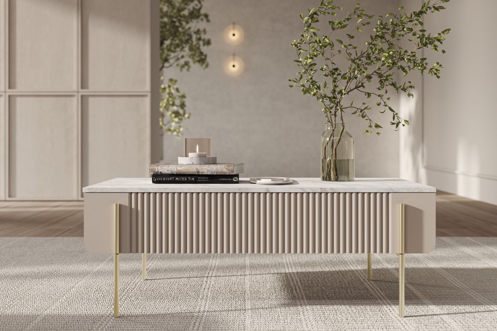 Clubtisch Malmi 100cm, Material: MDF