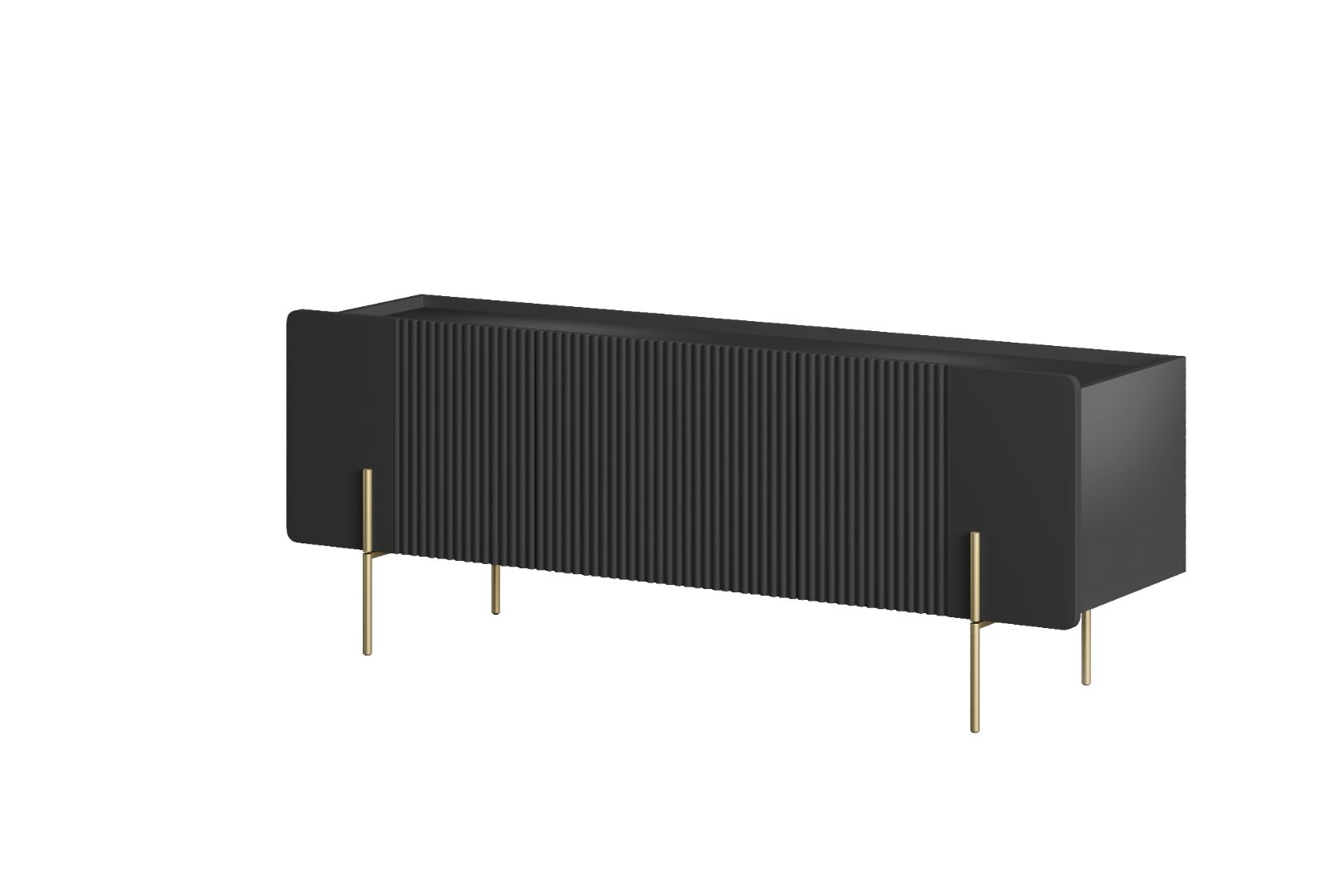 TV Kommode Malmi 150cm, 2 Türen und 1 Schublade, Material: MDF